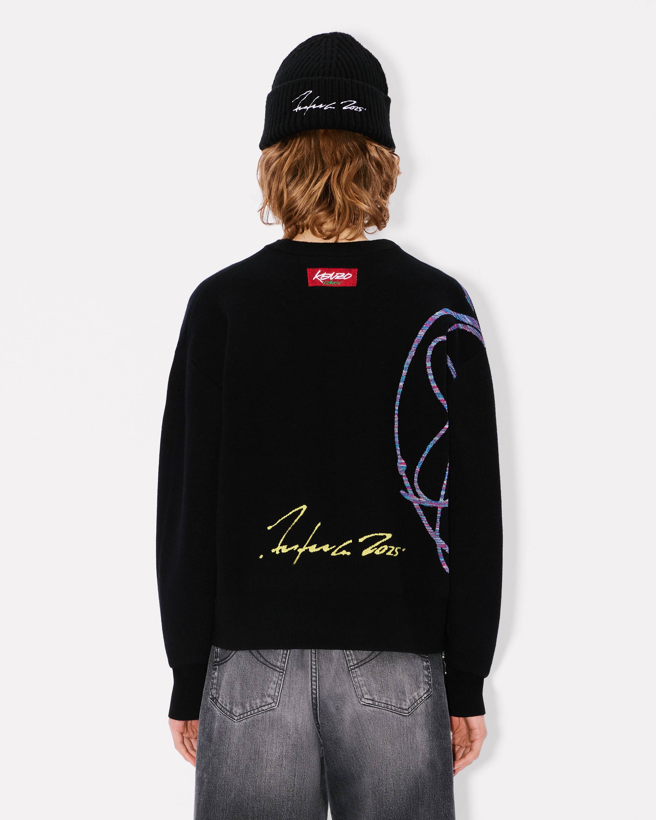 'Kenzo x Futura 2000' jumper in mixed cotton wool
