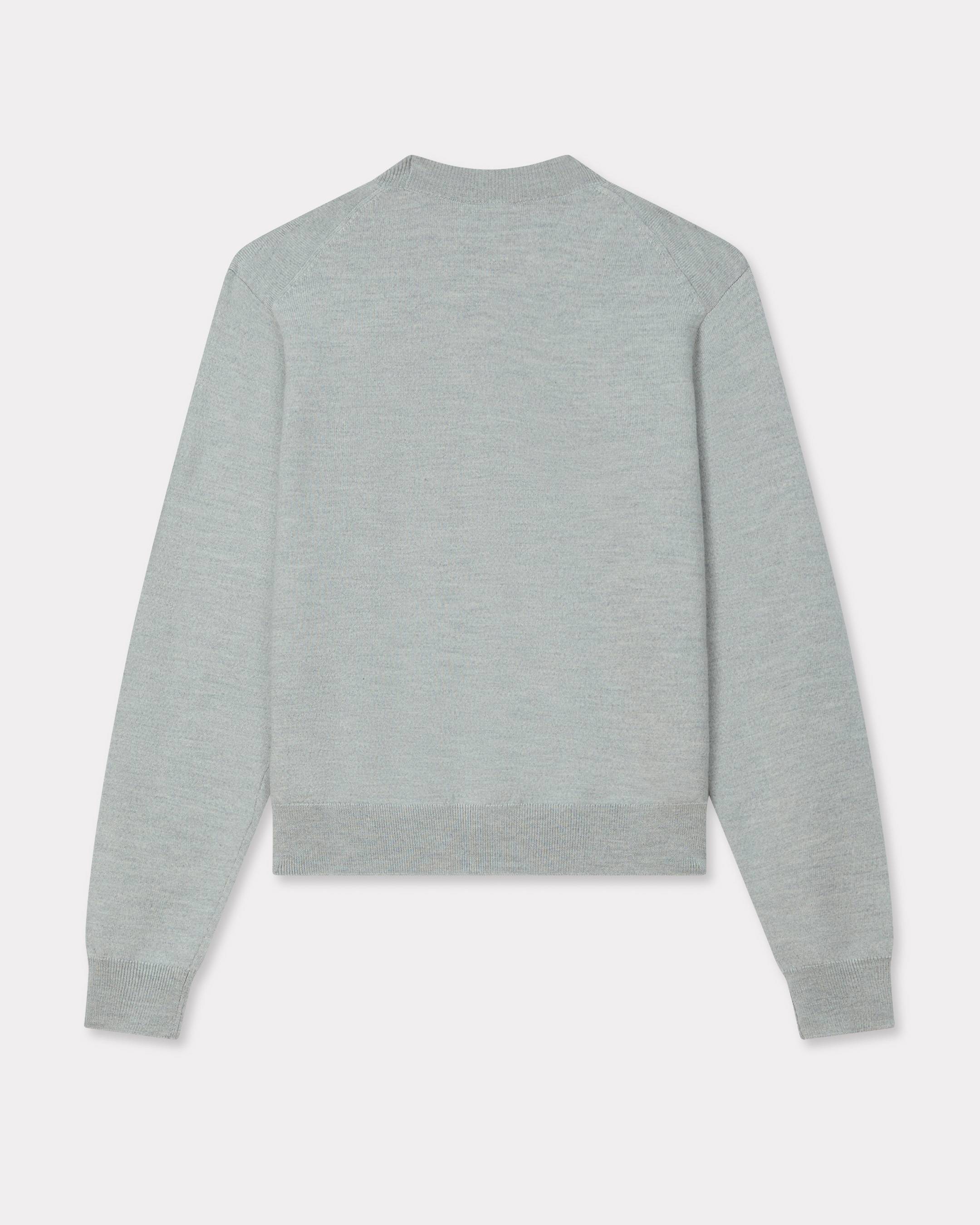 Beaded trimps jumper in light wool