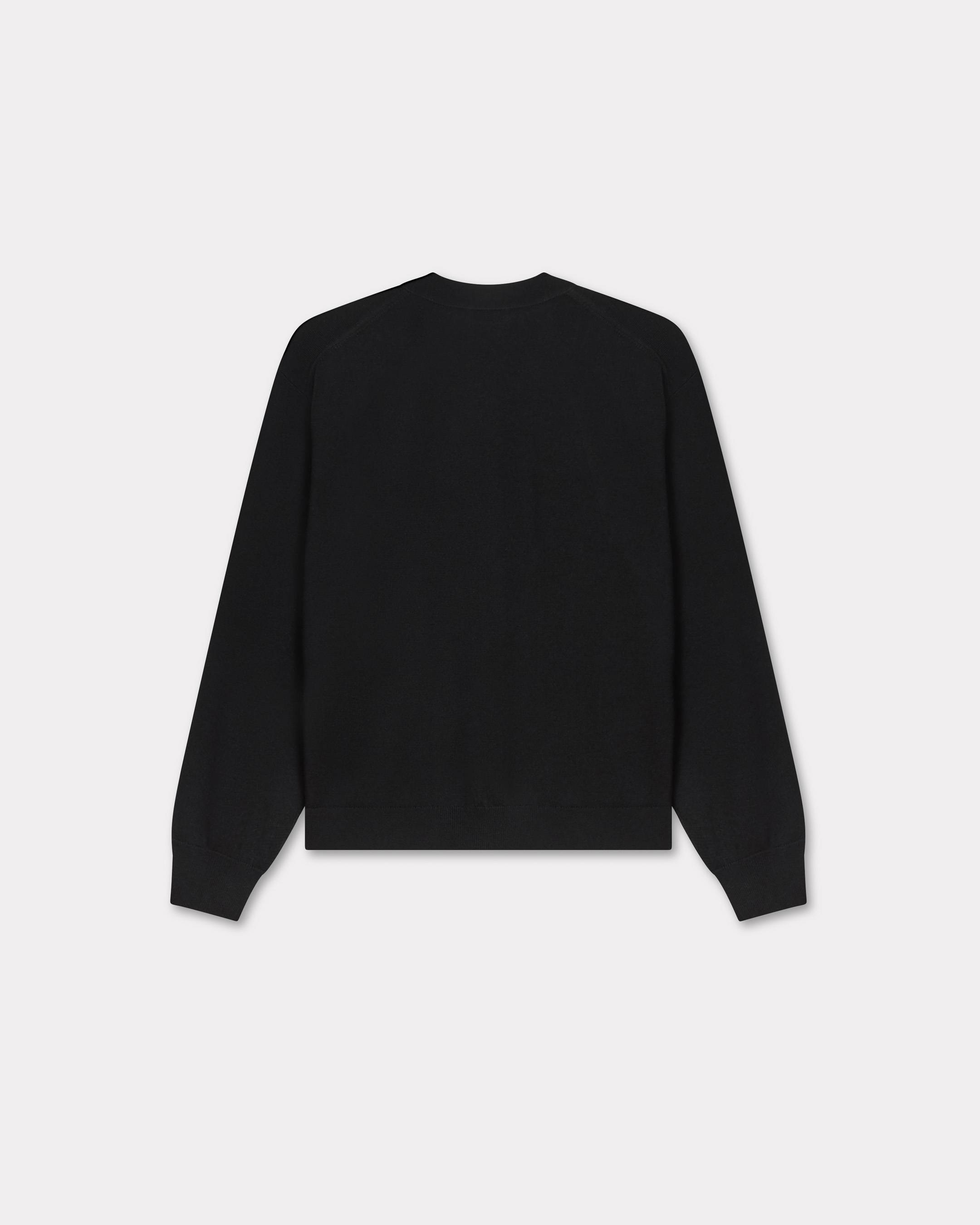 Pull brodé 'Boke Flower' en laine mérinos