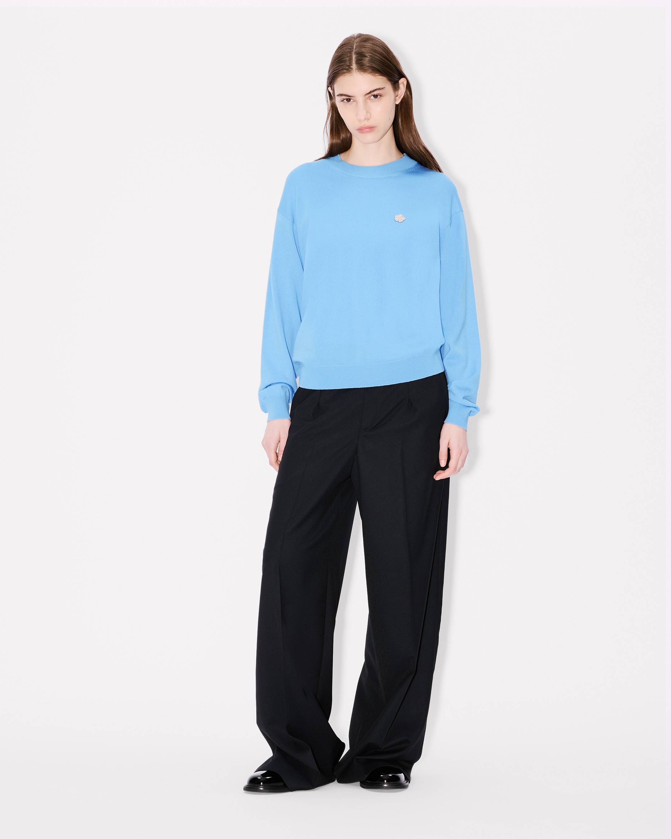 'Boke Flower' embroidered jumper in Merino wool