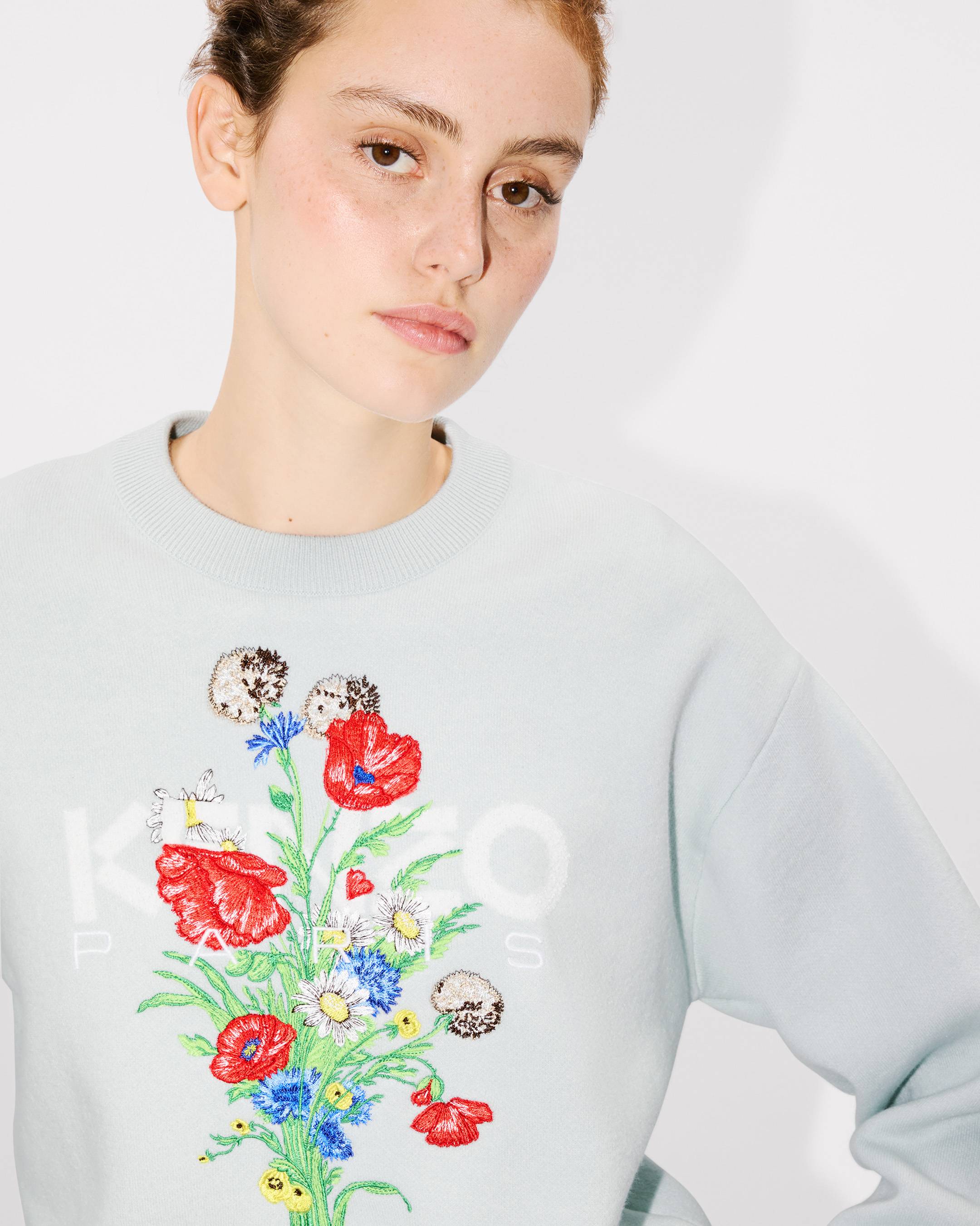 'KENZO Archive Bouquet' embroidered jumper cotton wool