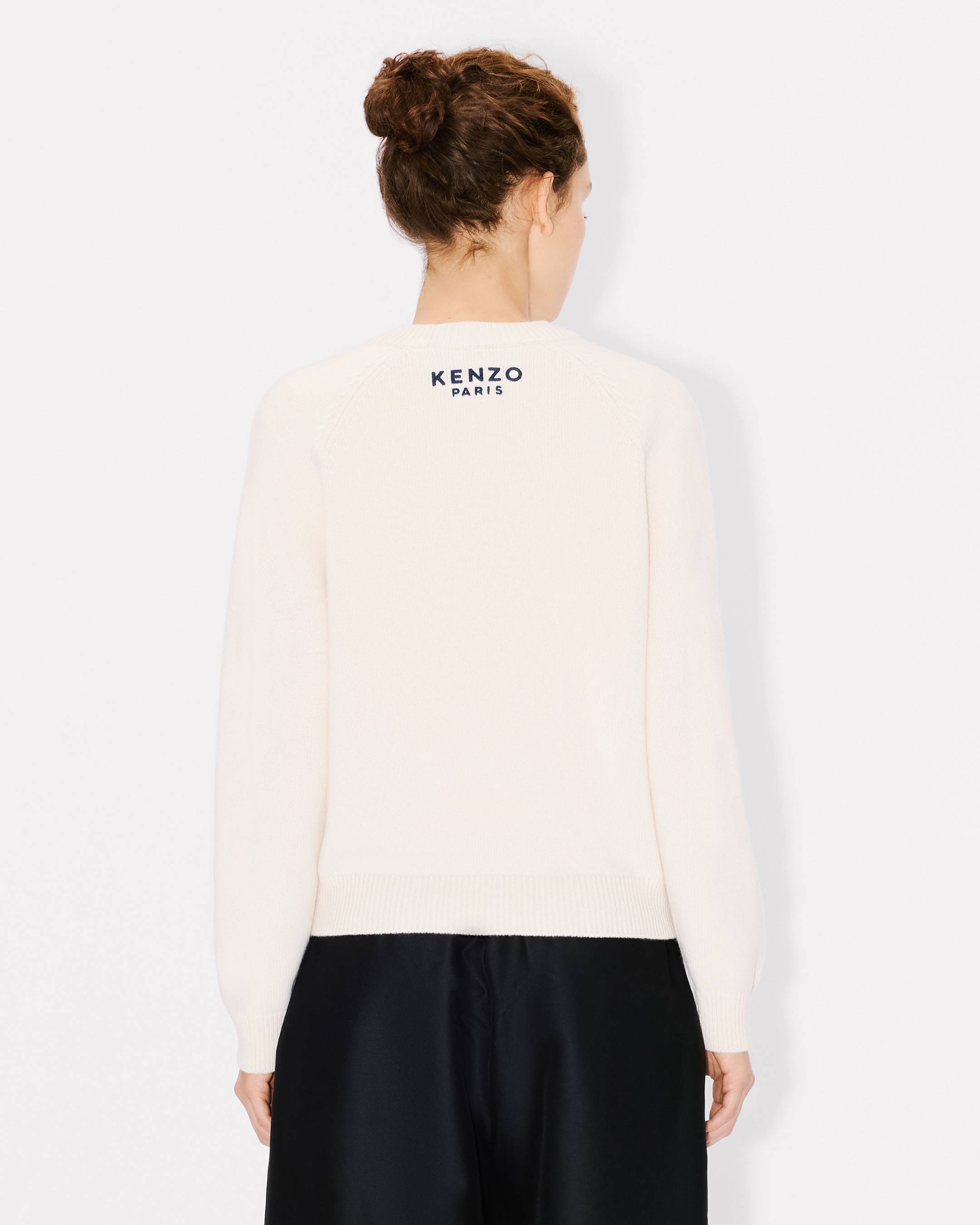 'Boke Flower' embroidered jumper in wool