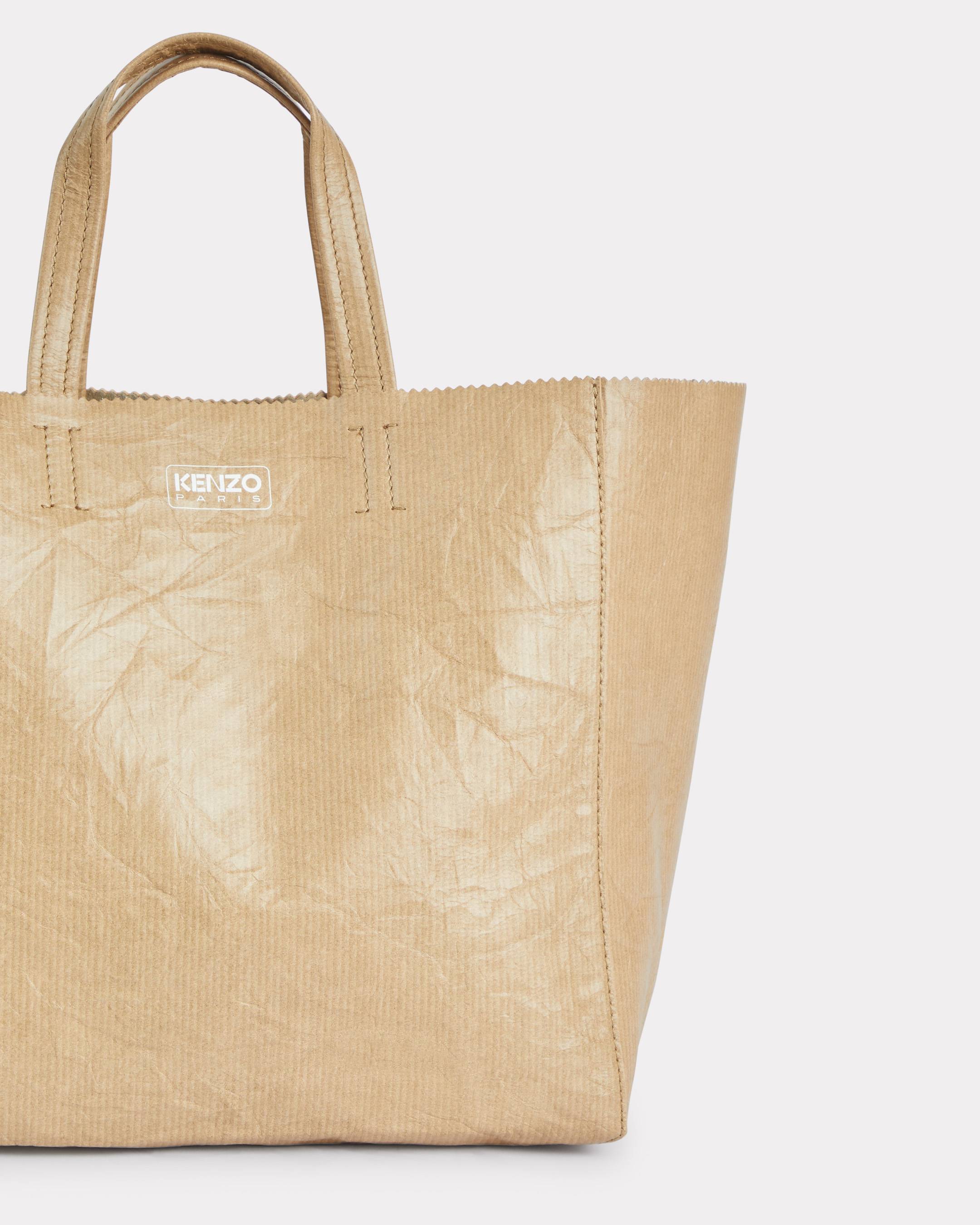 'KENZO Paper' small tote bag in leather