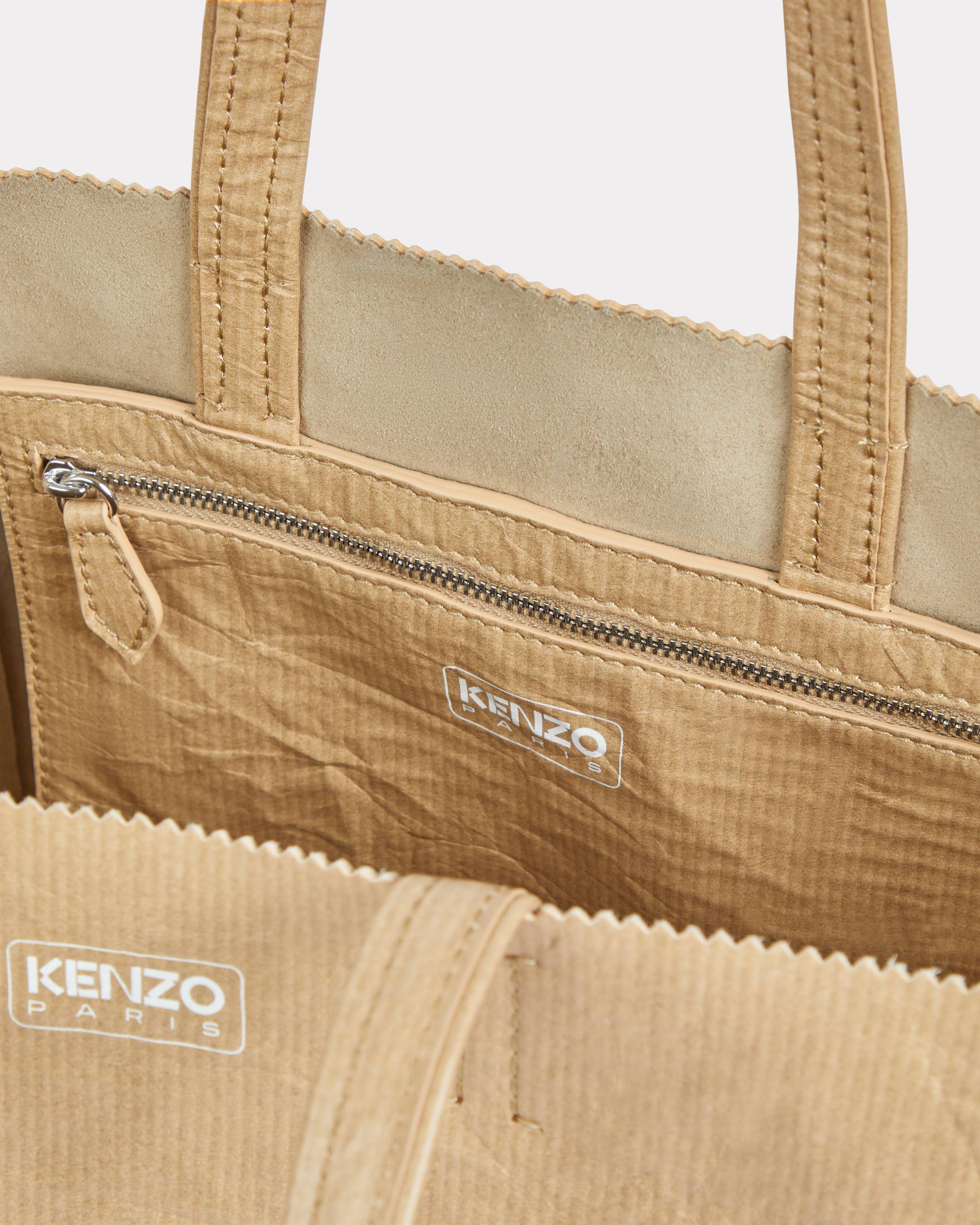 'KENZO Paper' small tote bag in leather