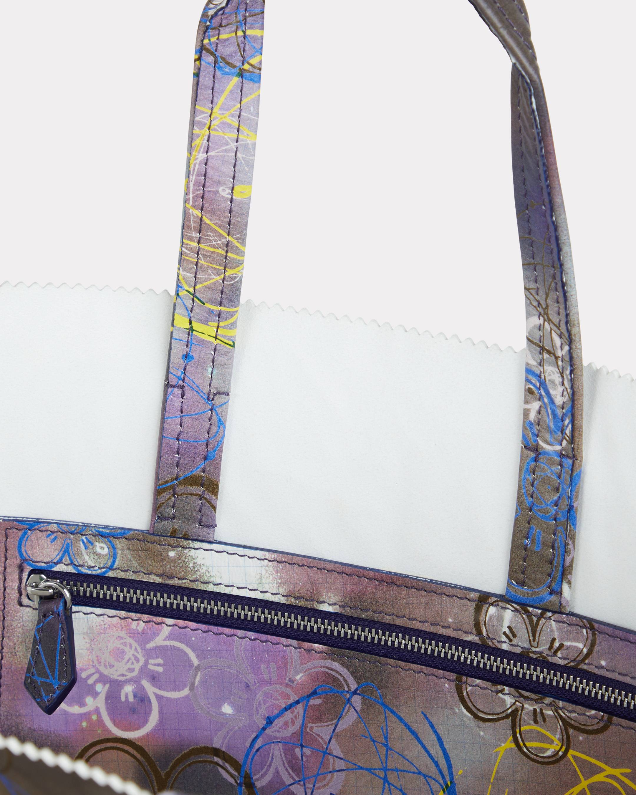 'Kenzo x Futura 2000' large tote bag 'Kenzo Paper' in leather