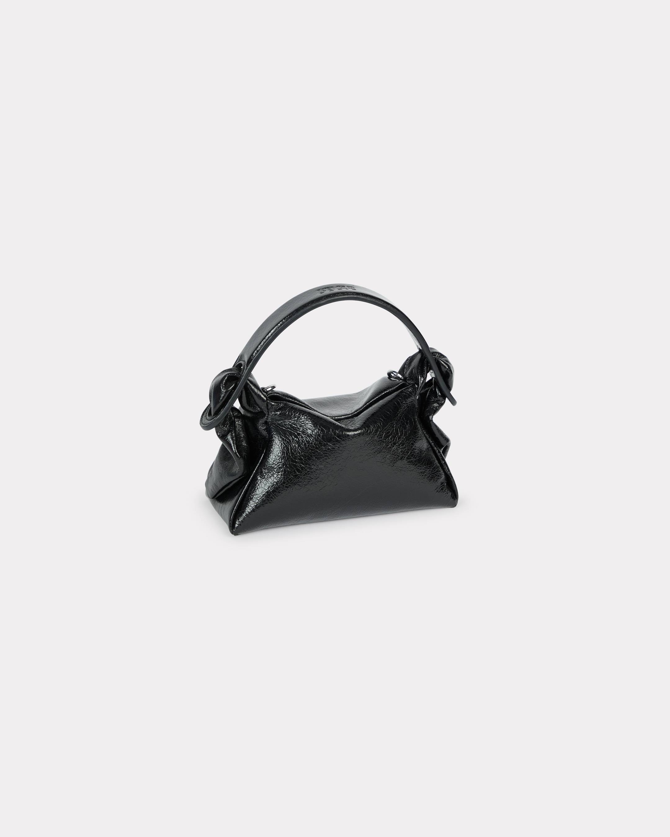 KENZO 'Kenzo Furoshiki' Mini Bag In Leather Black - Womens One Size