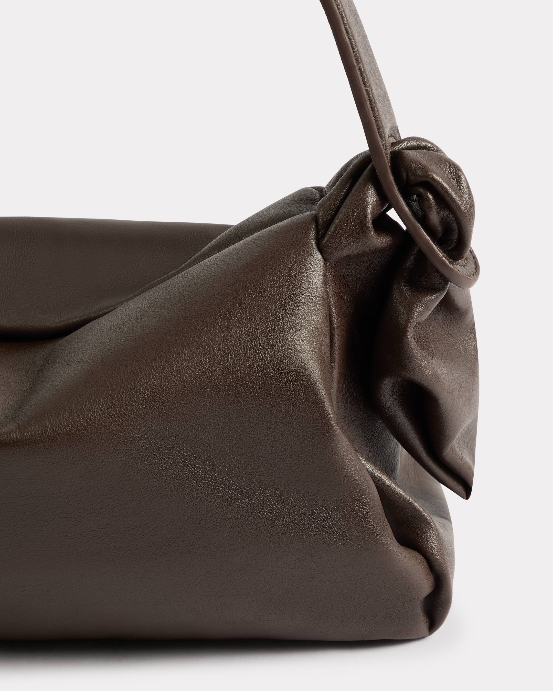 ふくろー KENZO Furoshiki' large shoulder bag in leather | KENZO