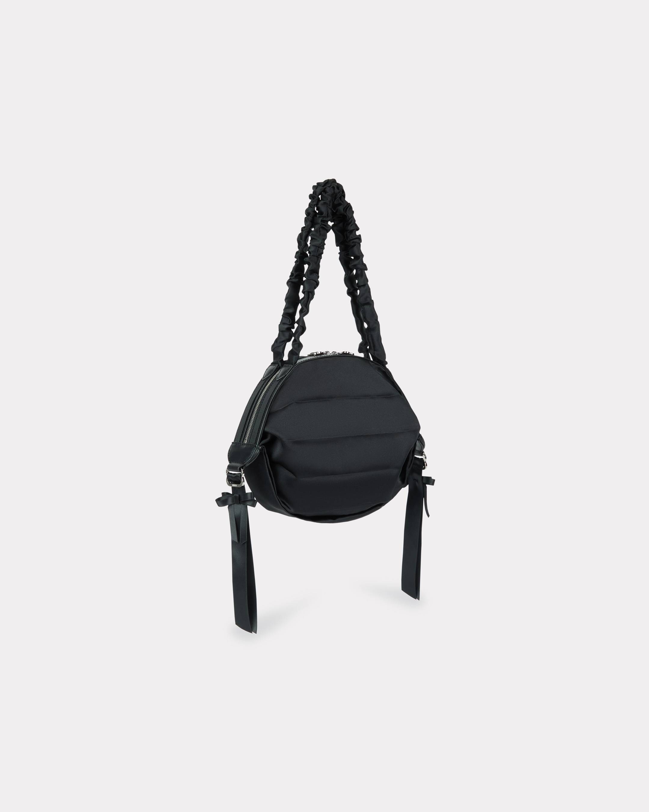 KENZO ' Kumo' Handbag In Satin, Woman, Black, Polyester
