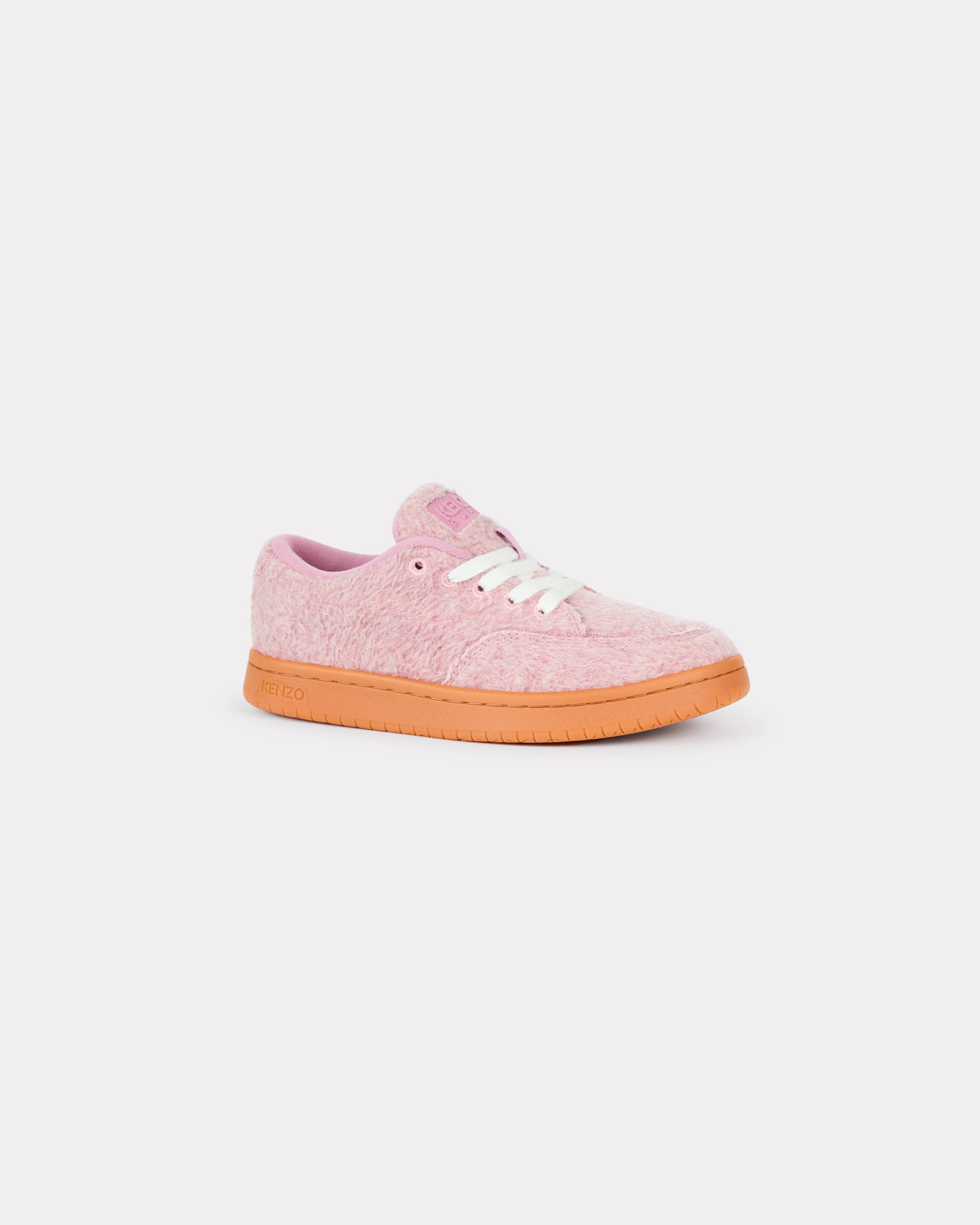 KENZO 'Kenzo-dome' Sneakers In Mixed Wool Pink - Womens Size 40