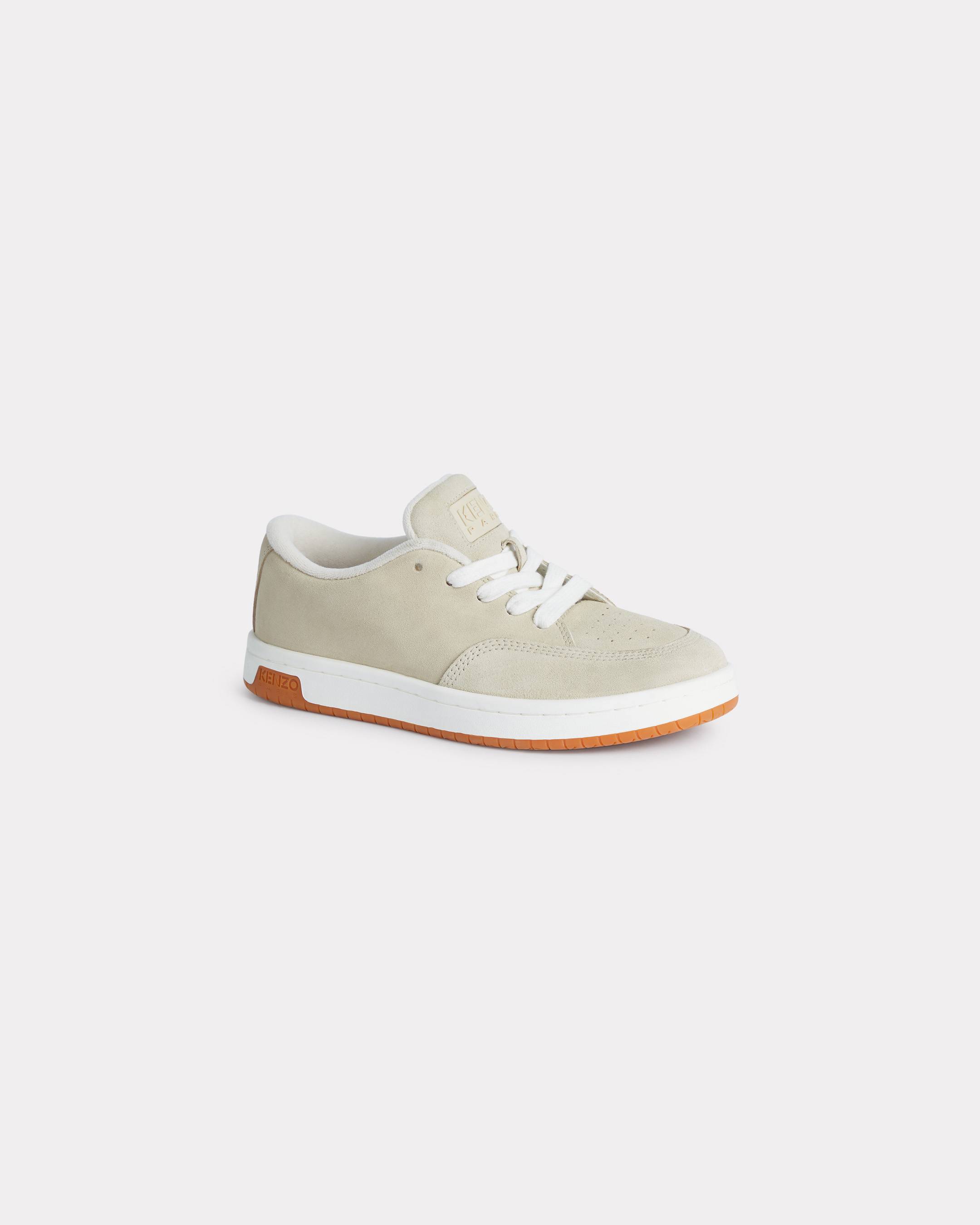 KENZO 'Kenzo-dome' Trainers In Suede Cream Womens - Size 36