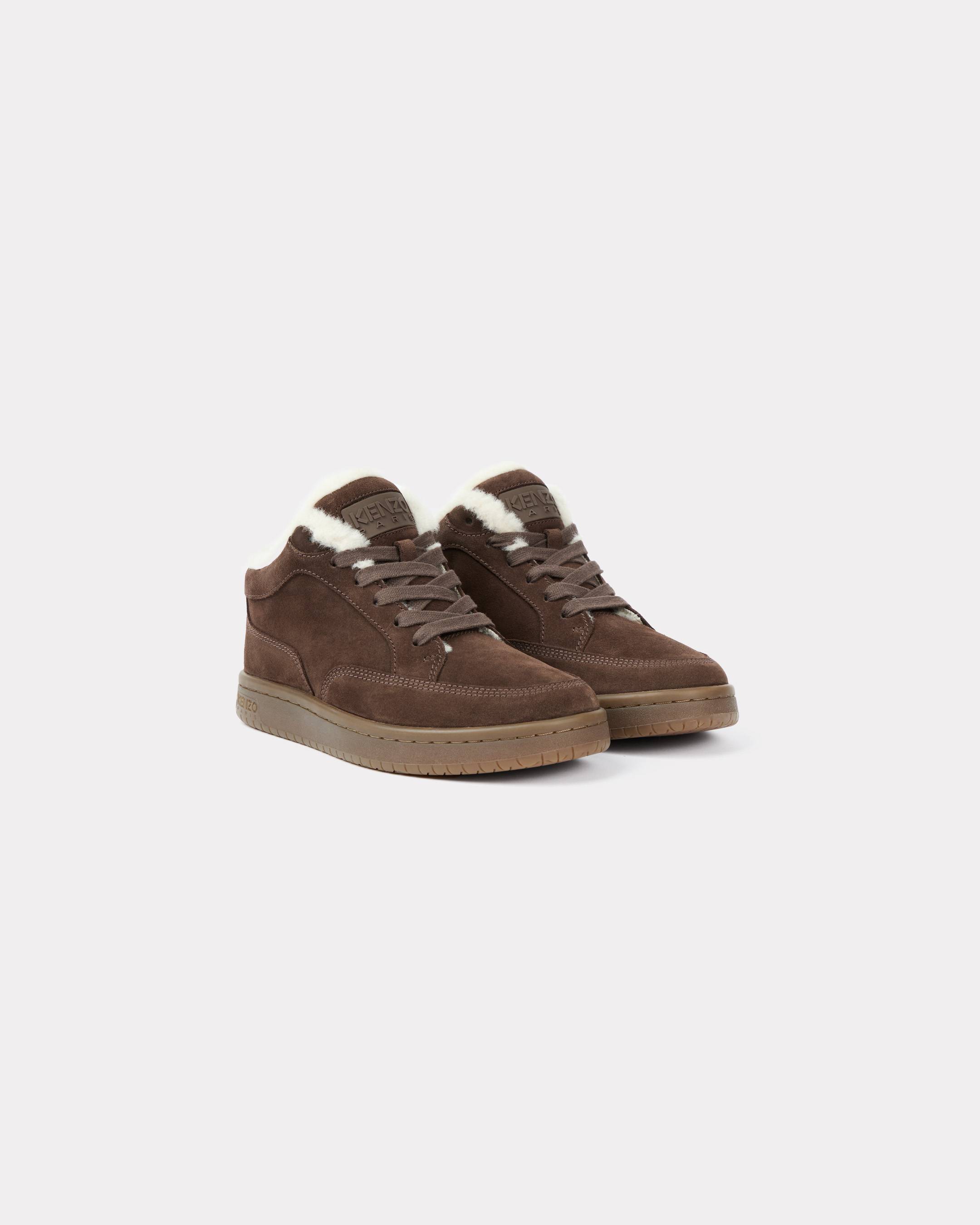 KENZO-Dome' sneakers in suede and shearling | KENZO