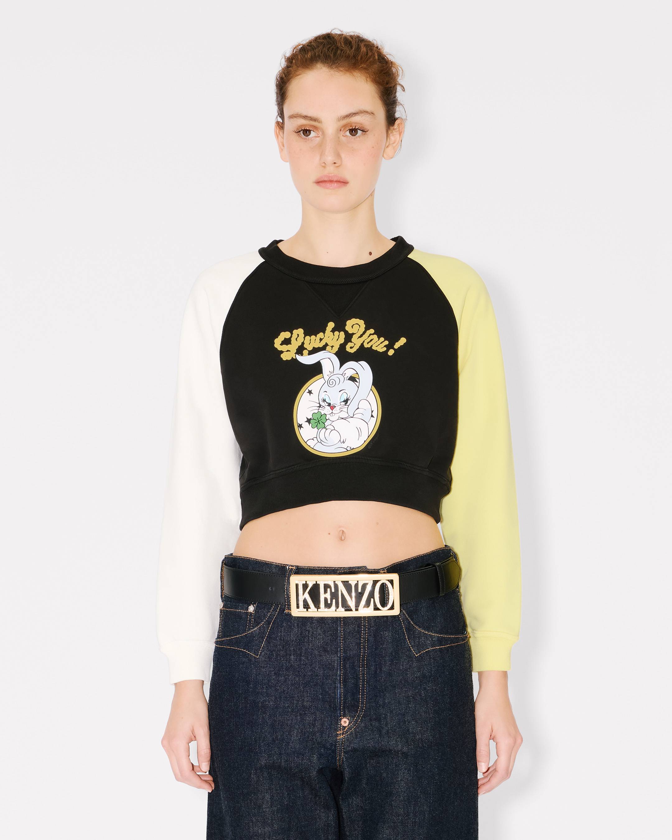 'KENZO Cartoon' cropped sweatshirt in cotton