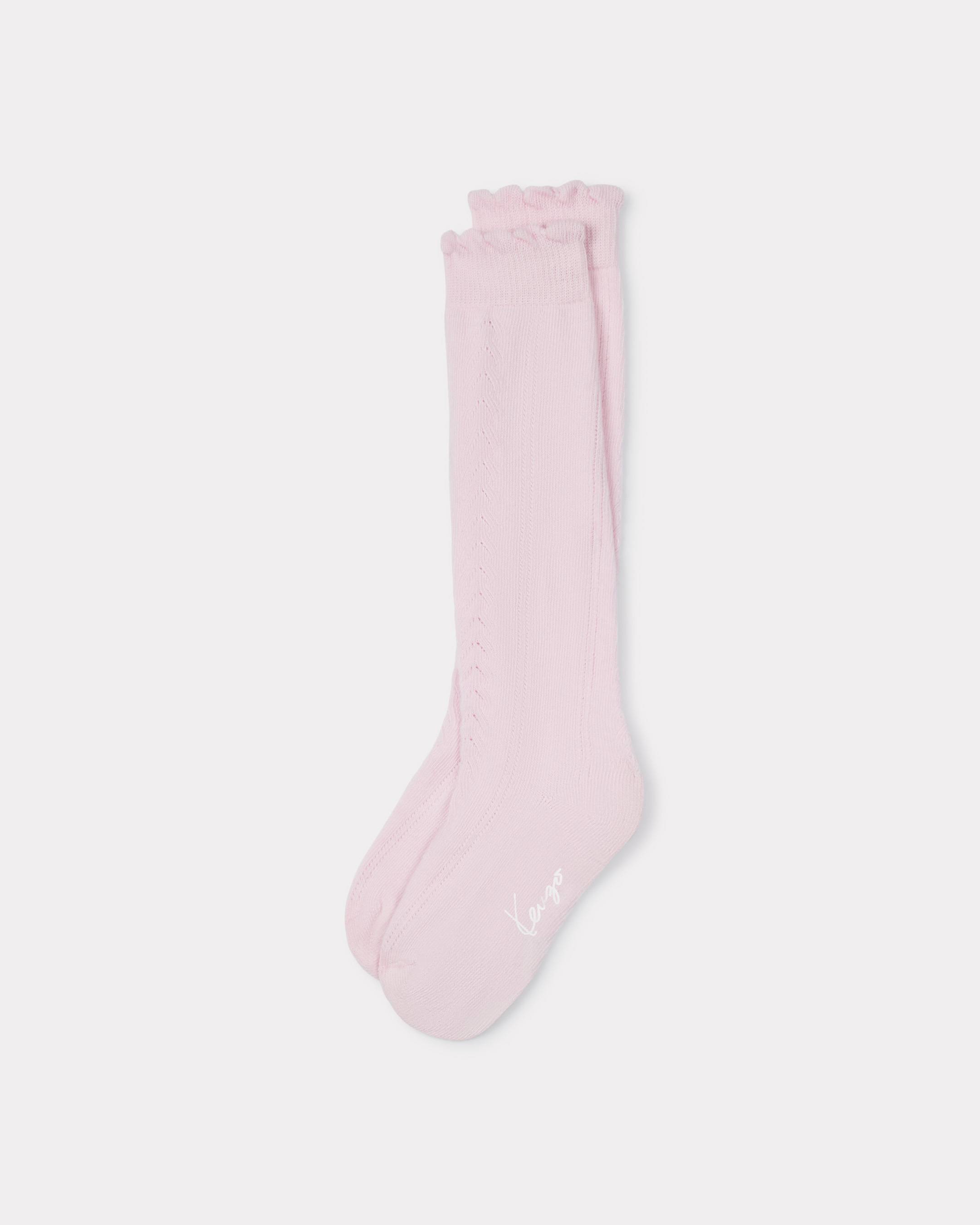 Pointelle socks in cotton