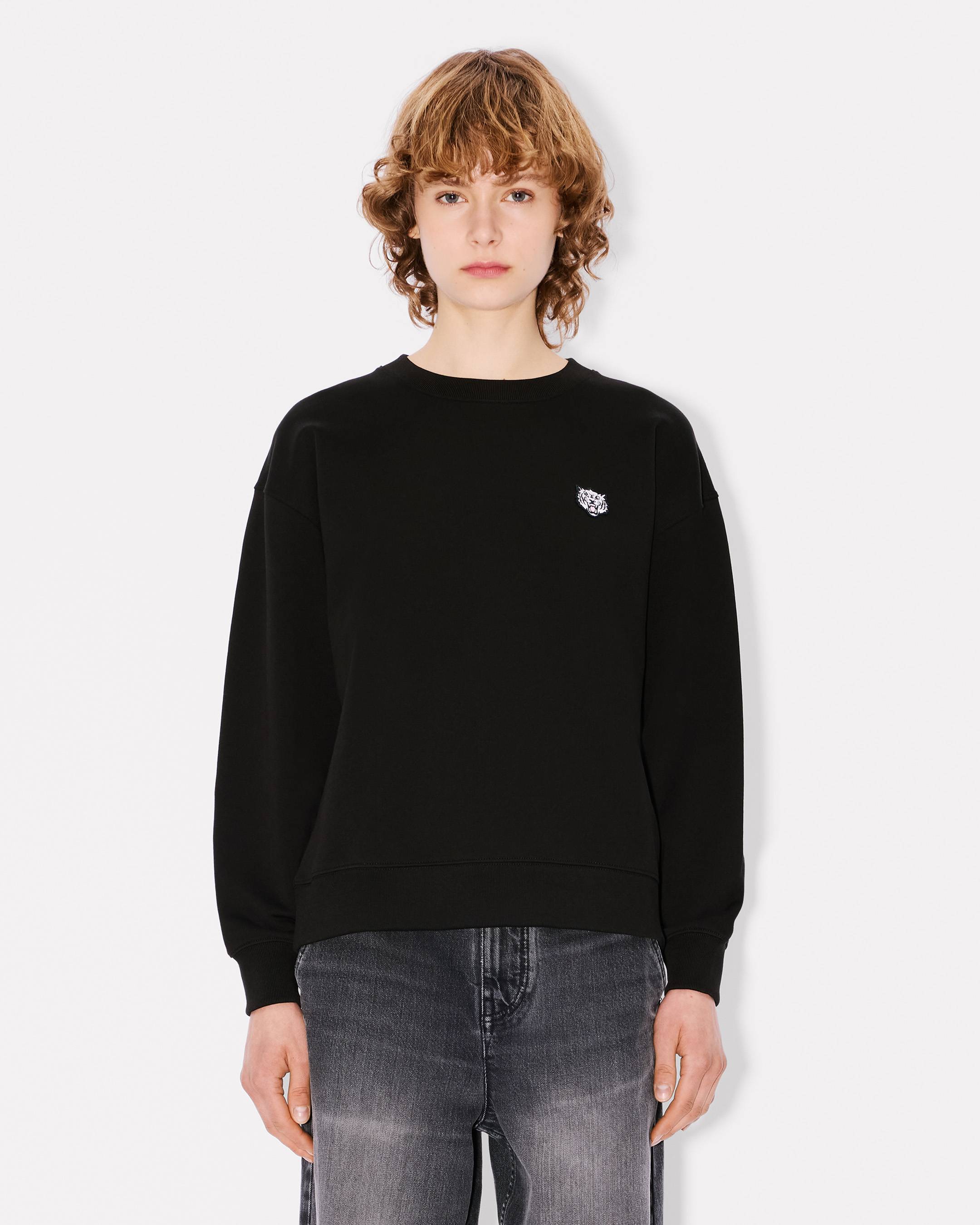 Sweatshirt brodé 'KENZO Happy Tiger' en coton