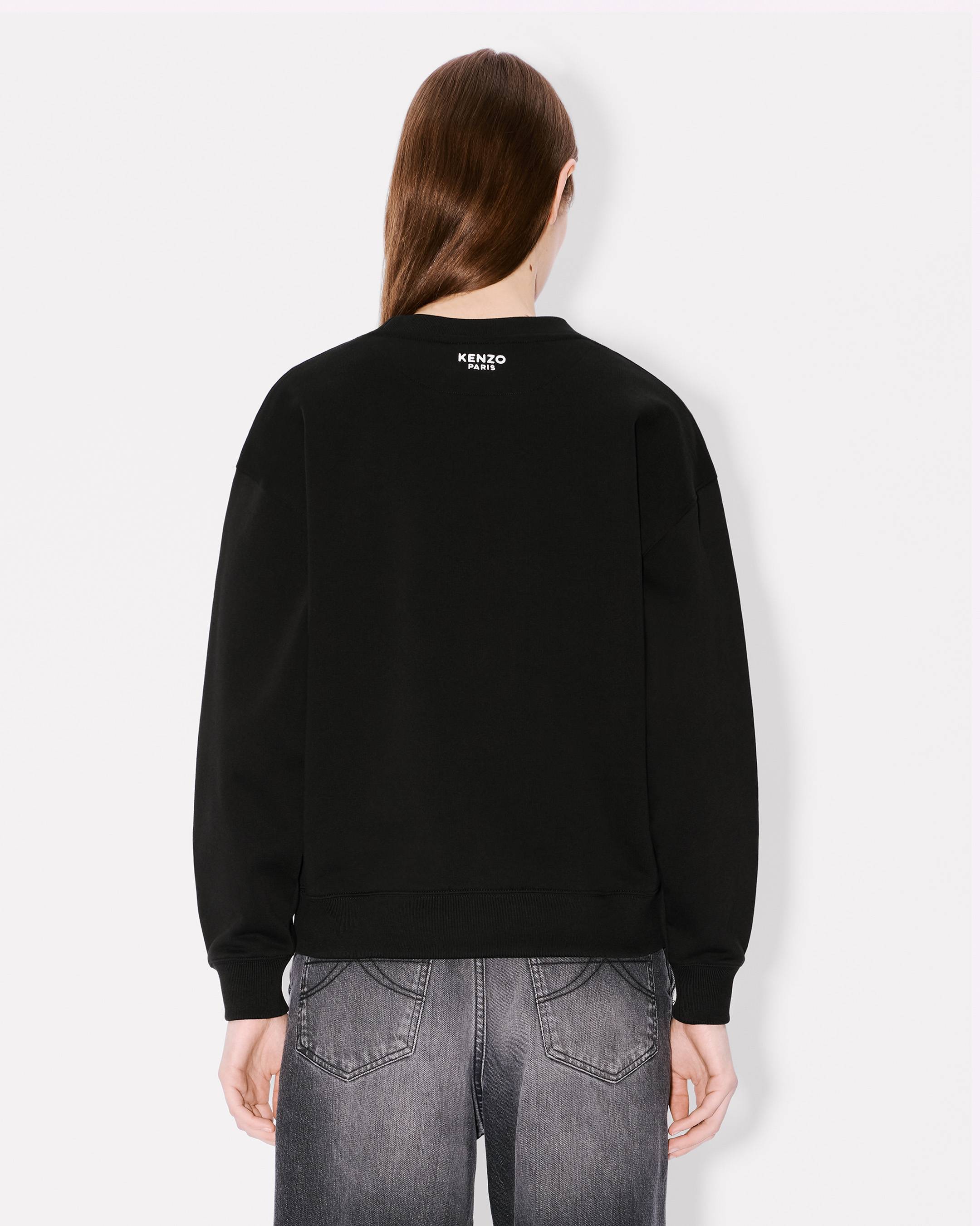 'Boke Flower' embroidered sweatshirt cotton