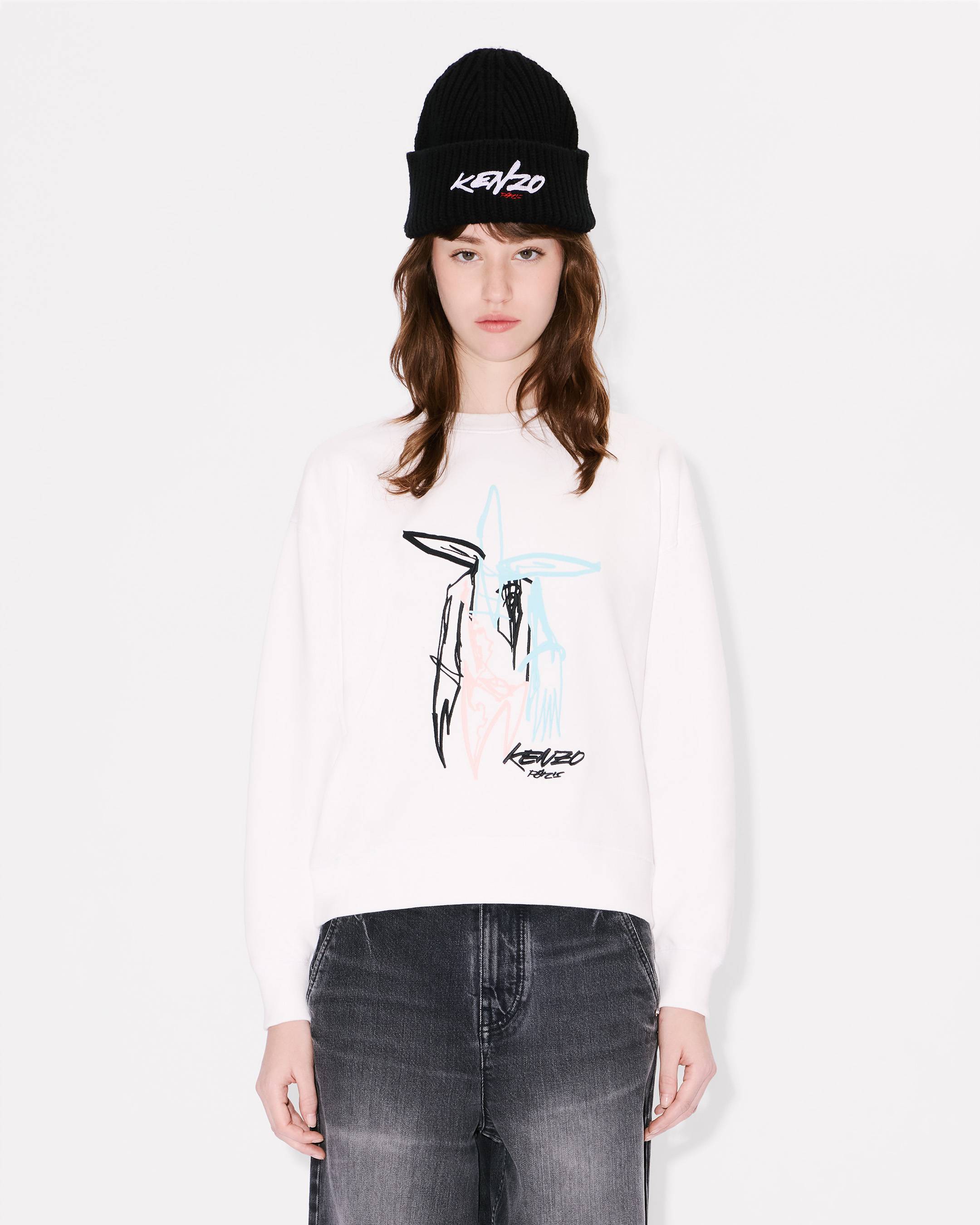'Kenzo x Futura 2000' embroidered sweatshirt cotton