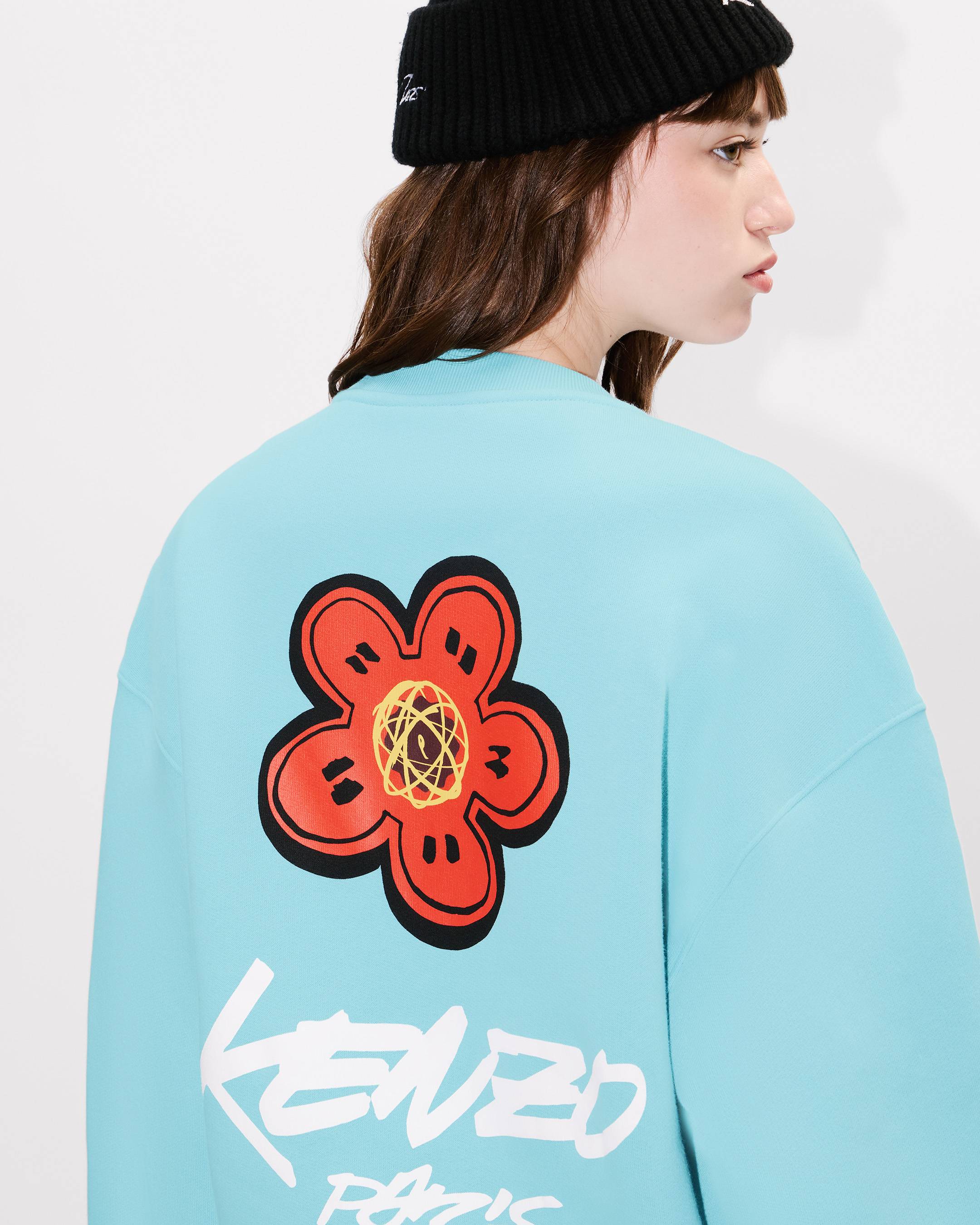 'Kenzo x Futura 2000' oversized cocoon sweatshirt in cotton