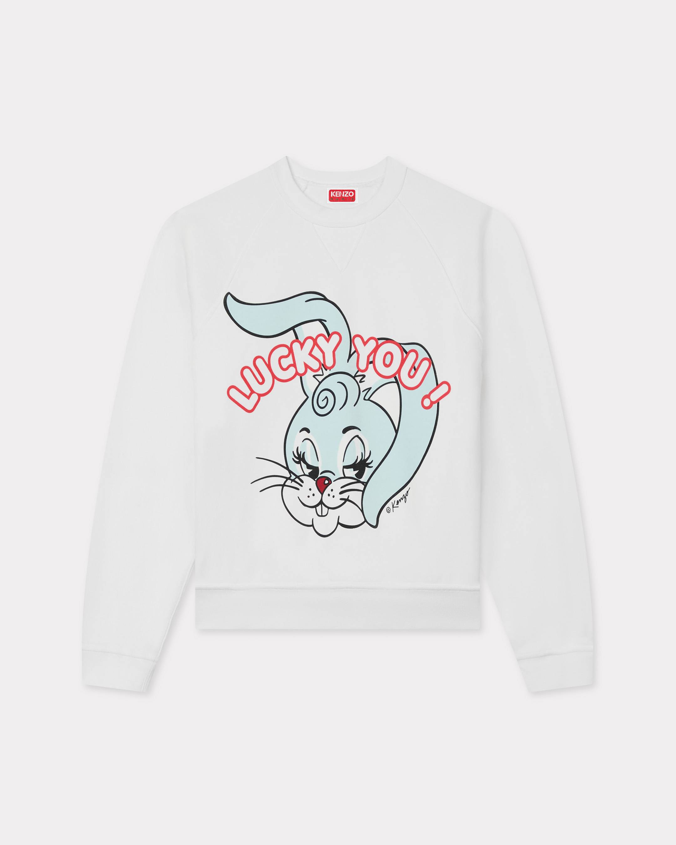 KENZO 'Kenzo Cartoon' Sweatshirt In Cotton Off White - Womens Size L
