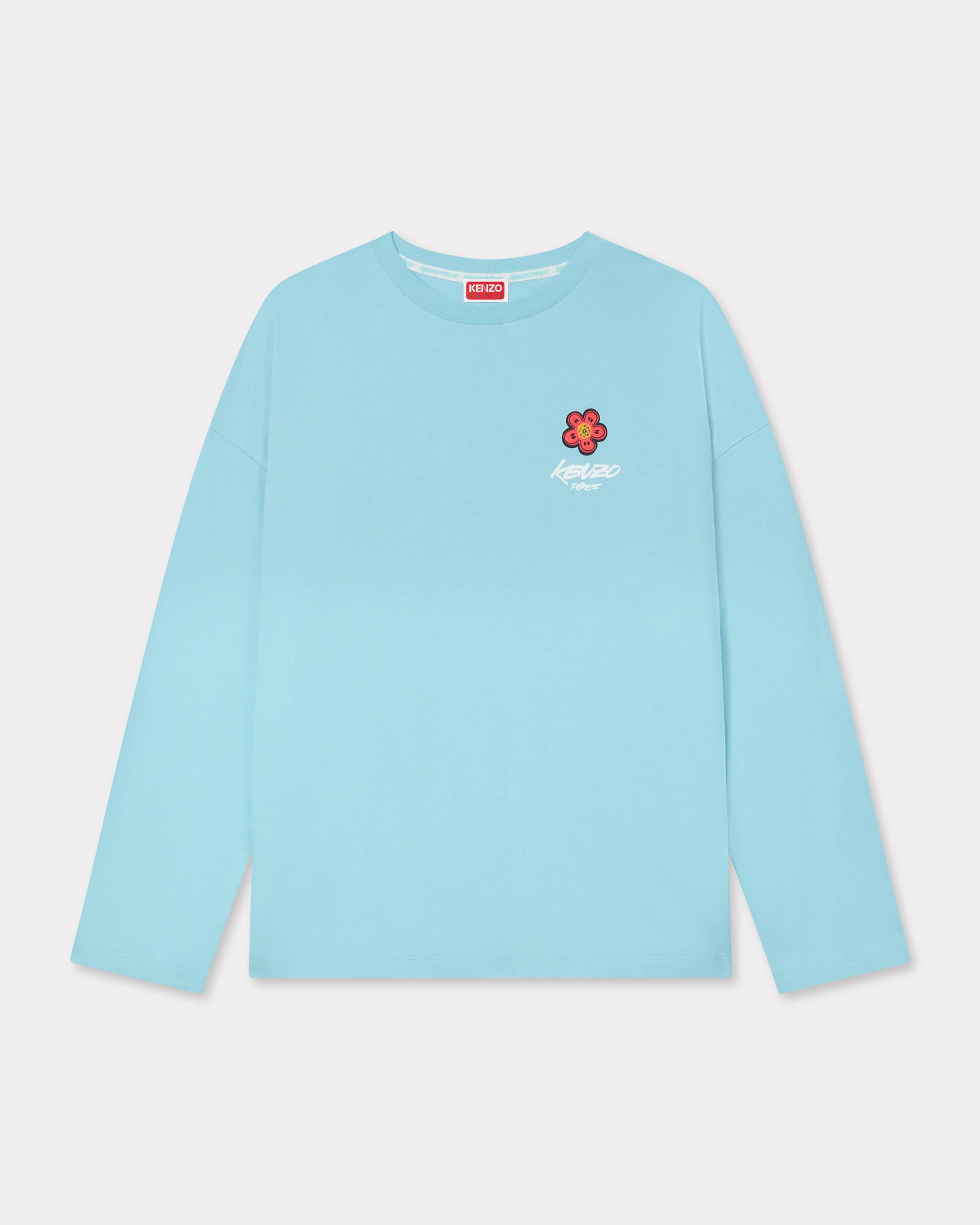 KENZO 'KENZO x Futura 2000' Loose Long Sleeve T-shirt, Woman, Blue, L, Cotton
