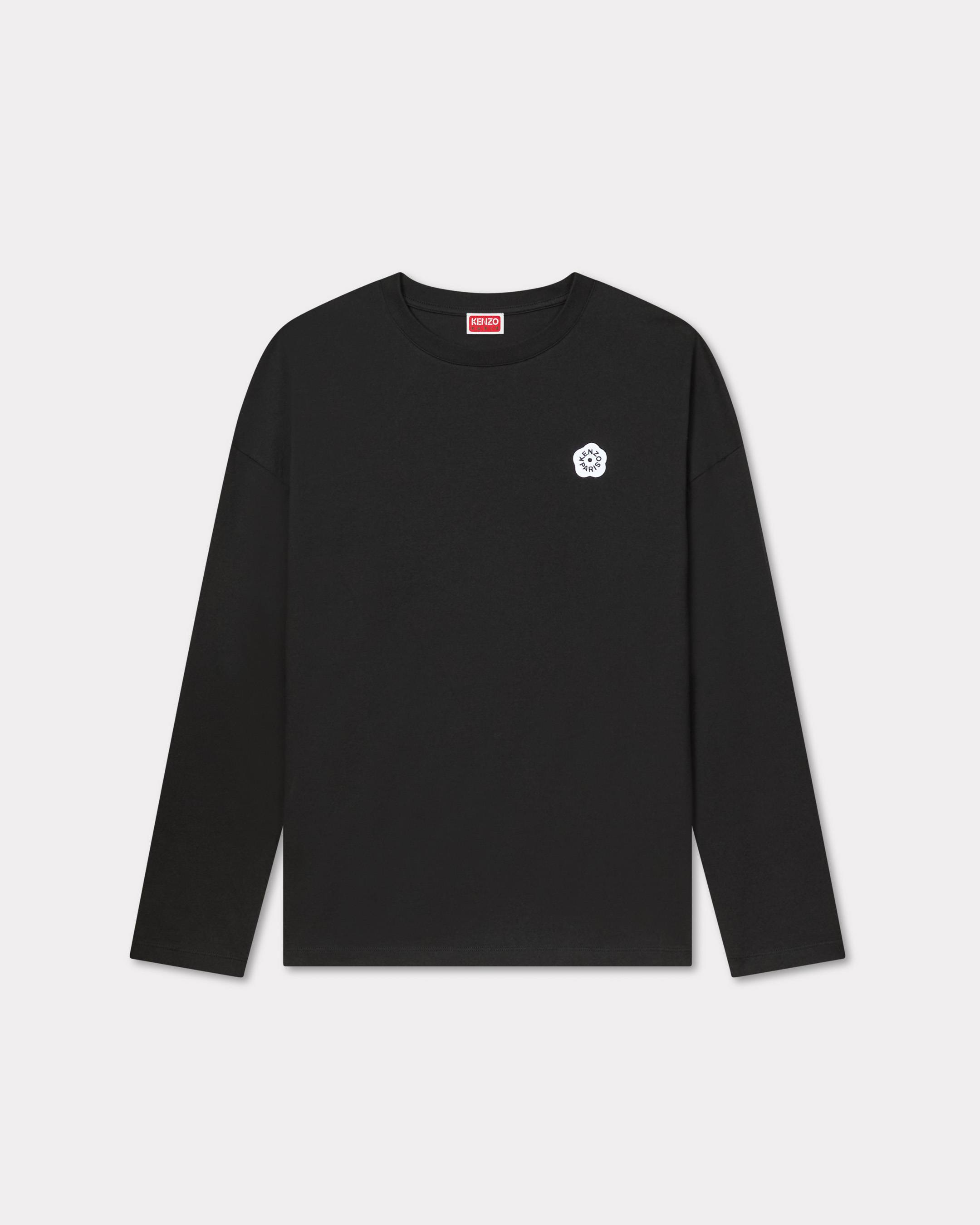 ''Boke Flower 2.0' ロング スリーブ コットン Tシャツ