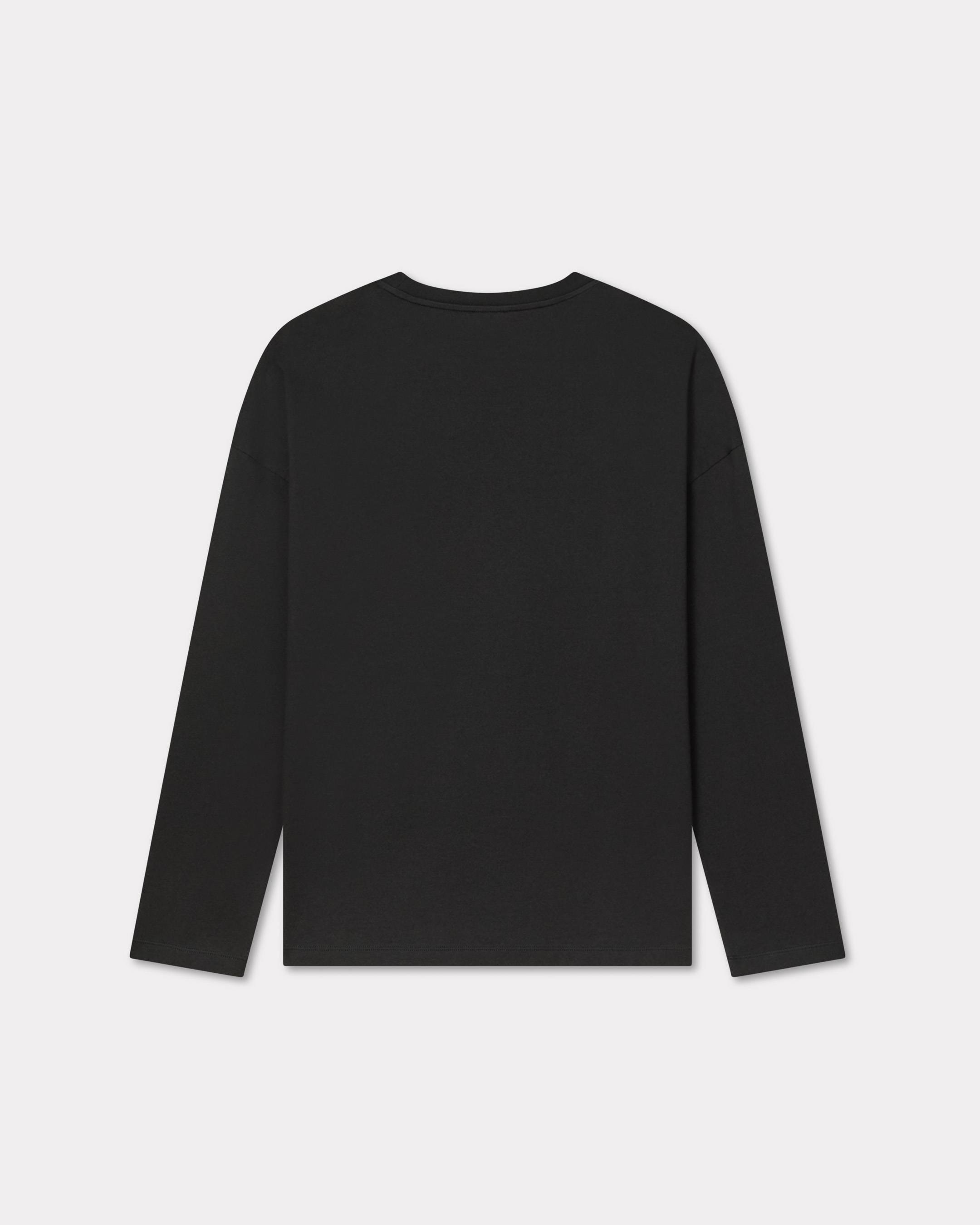 ''Boke Flower 2.0' ロング スリーブ コットン Tシャツ