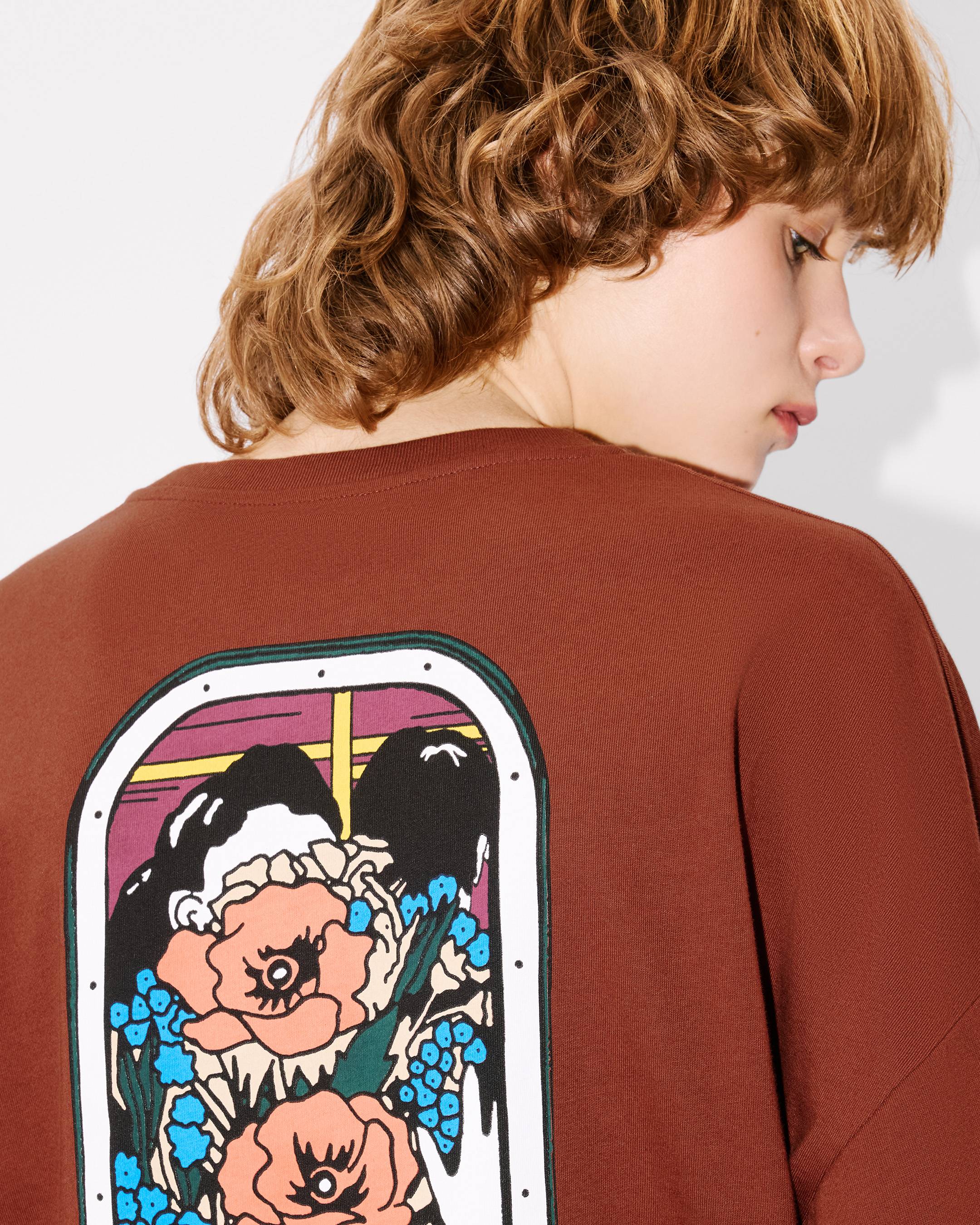'KENZO City' loose long sleeve T-shirt in cotton