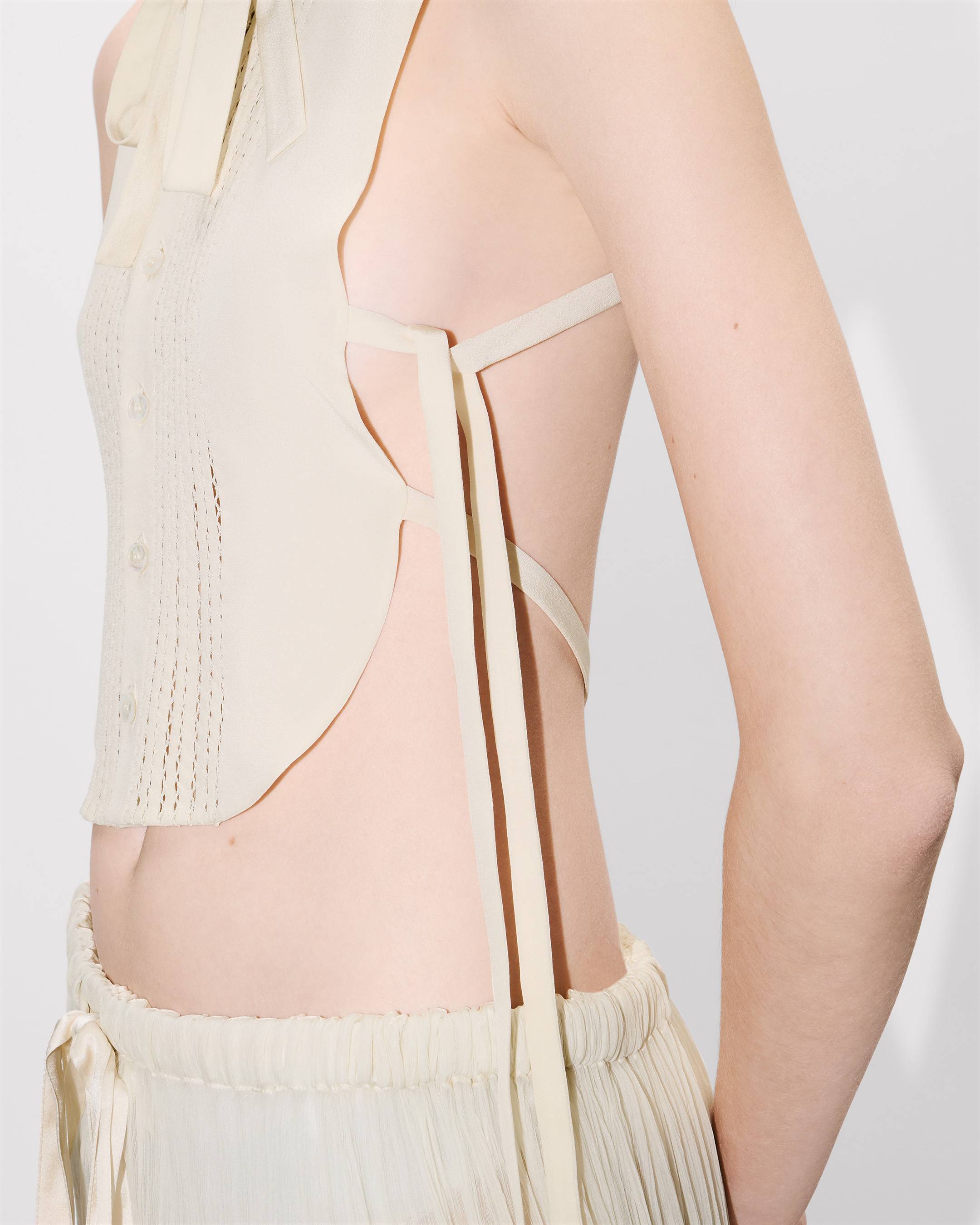 Plastron top in silk | Women's | KENZO