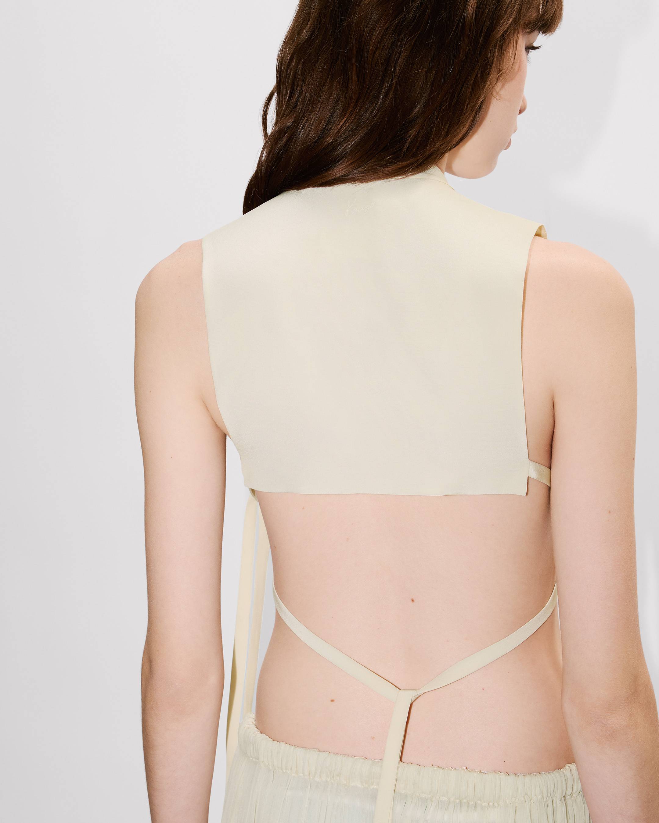 Plastron top in silk | Women's | KENZO