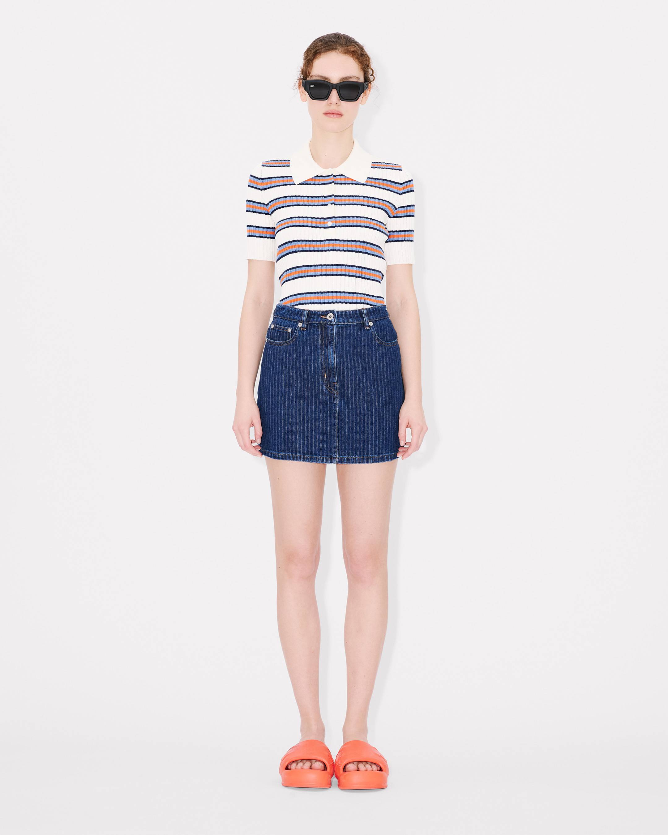 'KENZO Coast Lines' コットン ニット ポロ レディース KENZO Coast Lines' knitted polo in cotton | Women's | KENZO