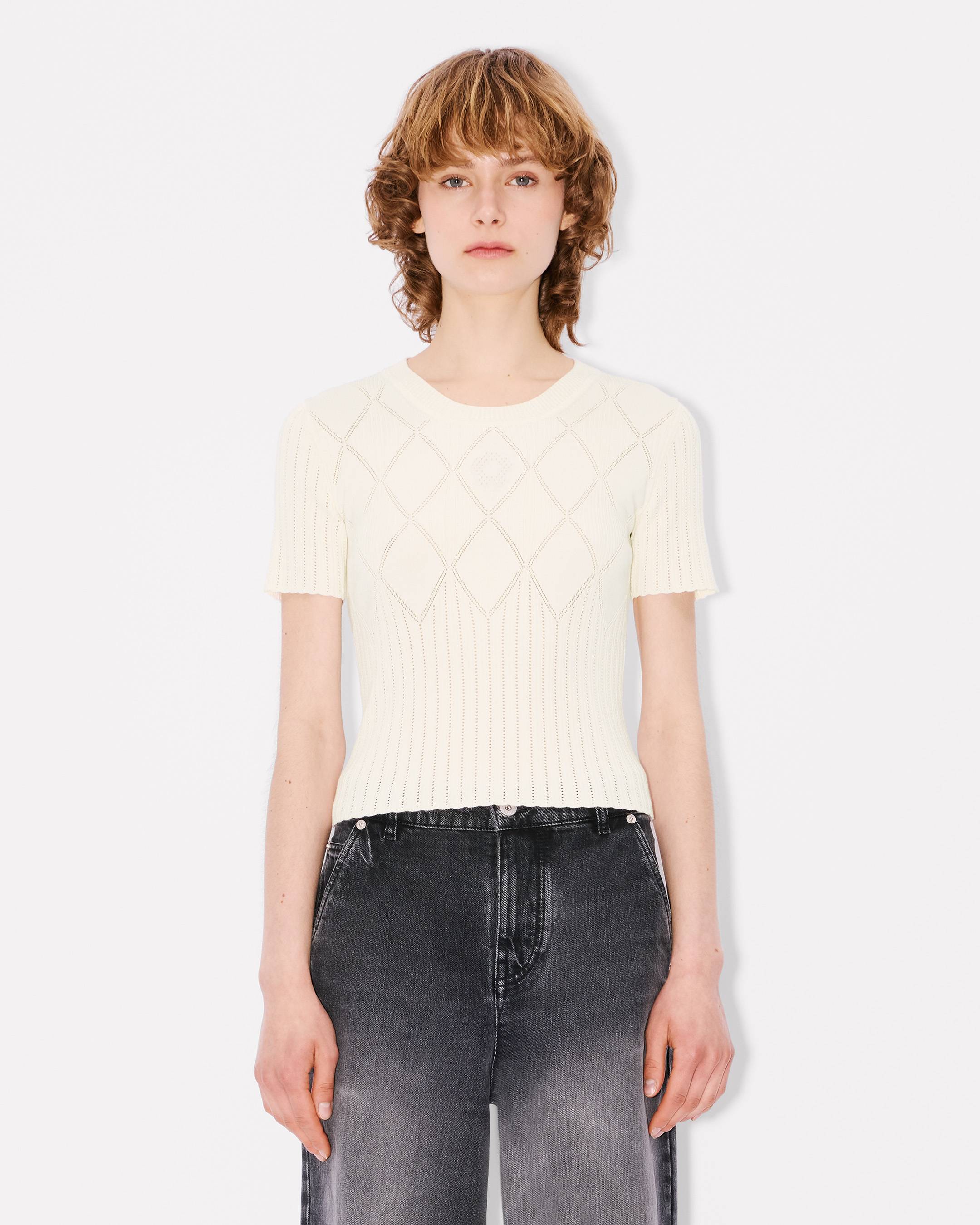 Short sleeve knit top
