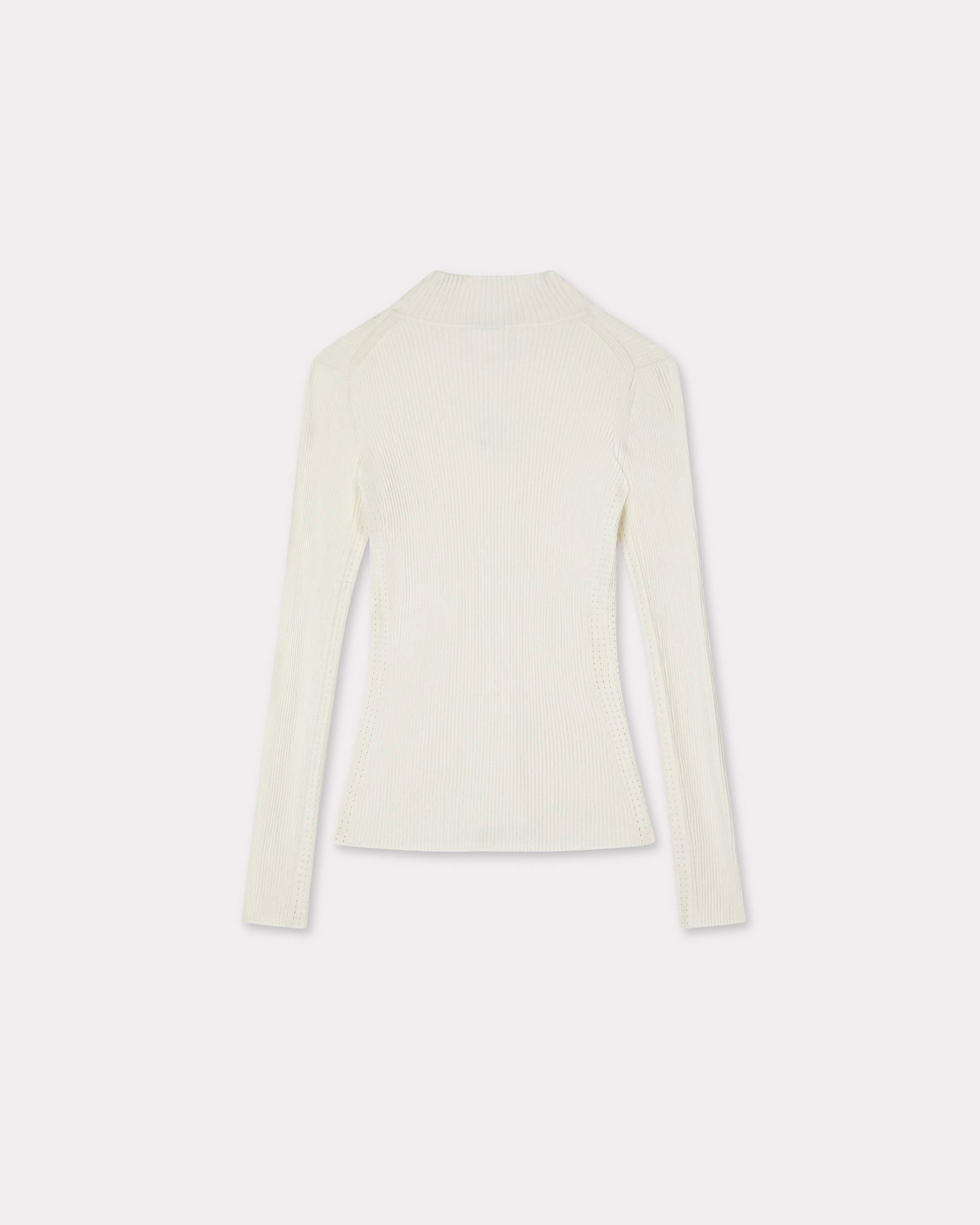 Boke Flower 2.0' embroidered long sleeve rib top | Women's
