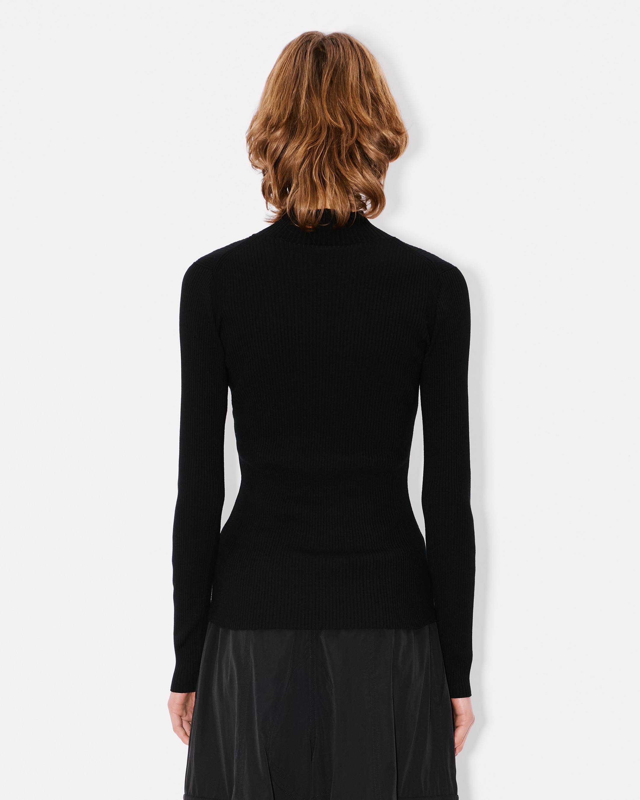 'Boke Flower 2.0' embroidered long sleeve rib top