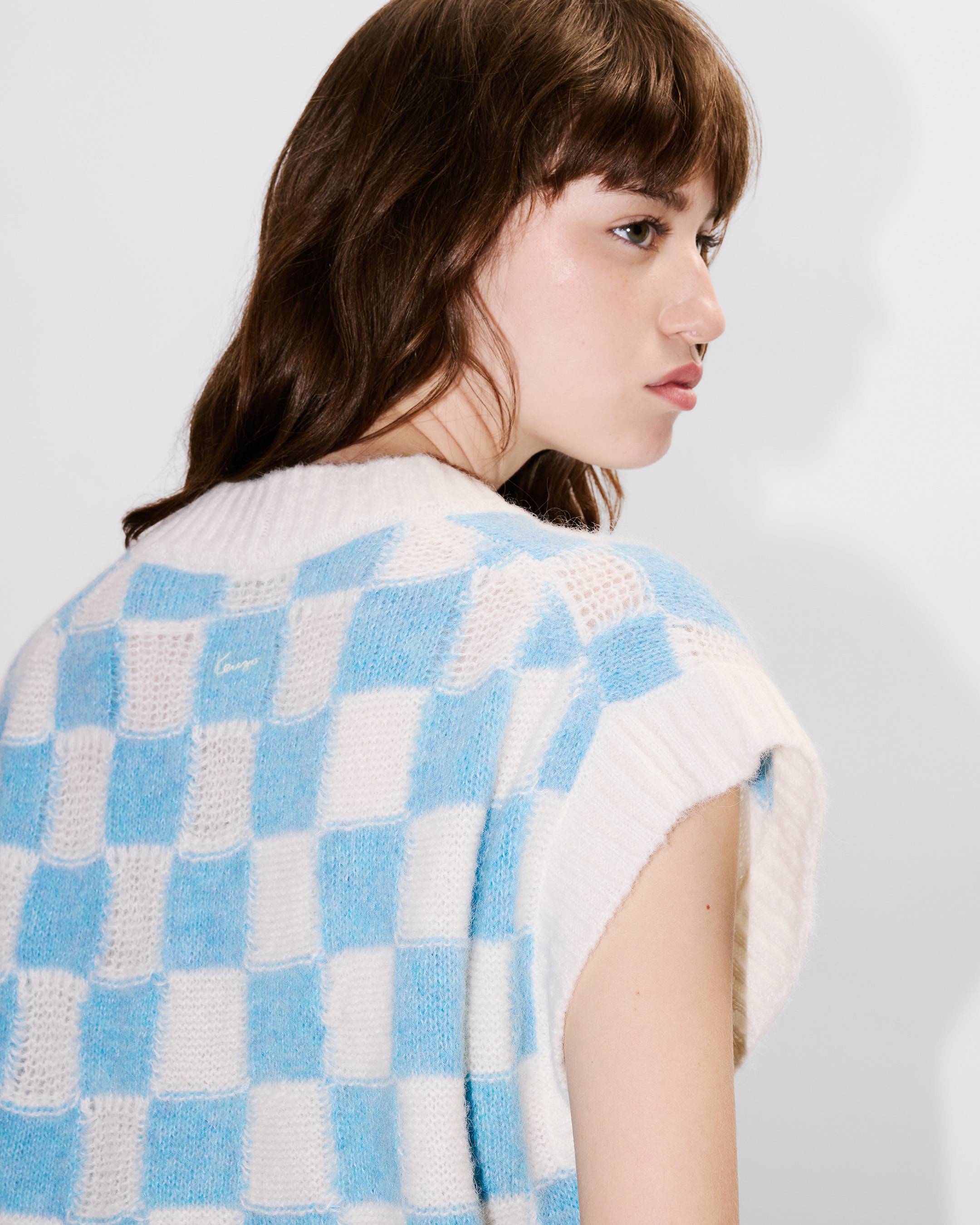 'KENZO Cartoon' vest in hairy alpaca