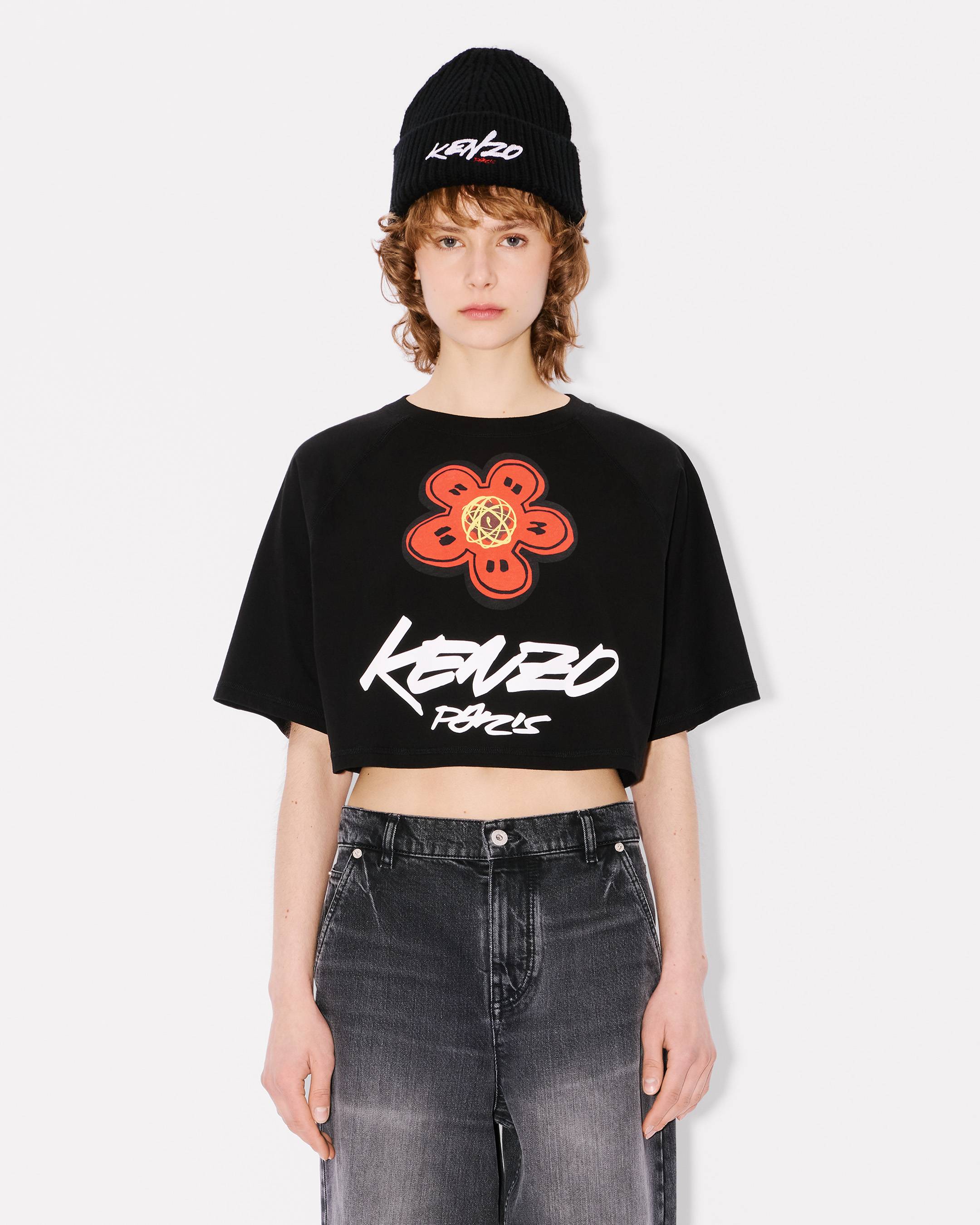 'Kenzo x Futura 2000' boxy cropped T-shirt in cotton