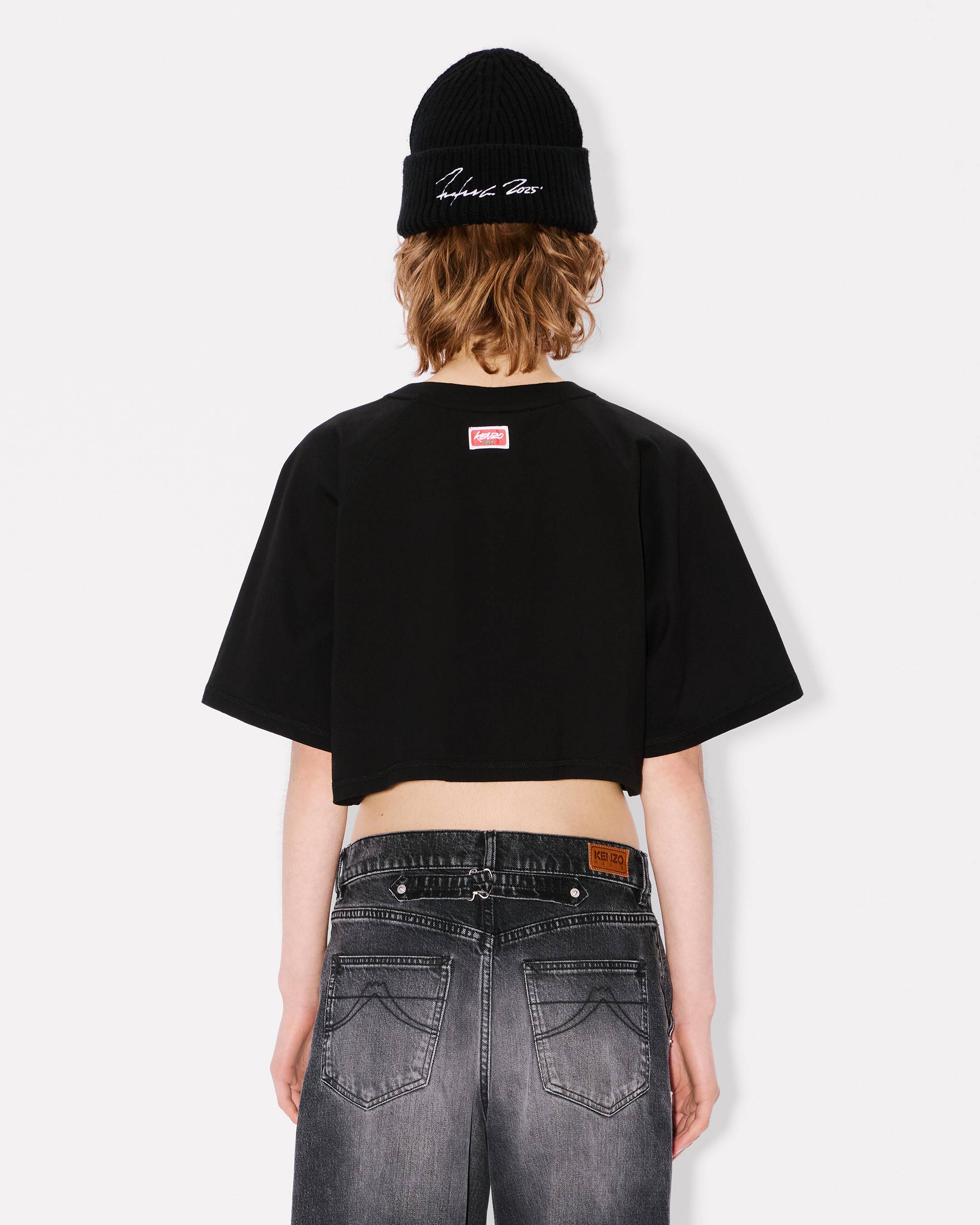 Tシャツ・カットソー KENZO FW25 \"FUTURA LOOSE\" T-SHIRT (FF62TS3564SG 99J) KENZO Happy Tiger' embroidered oversized T-shirt in cotton