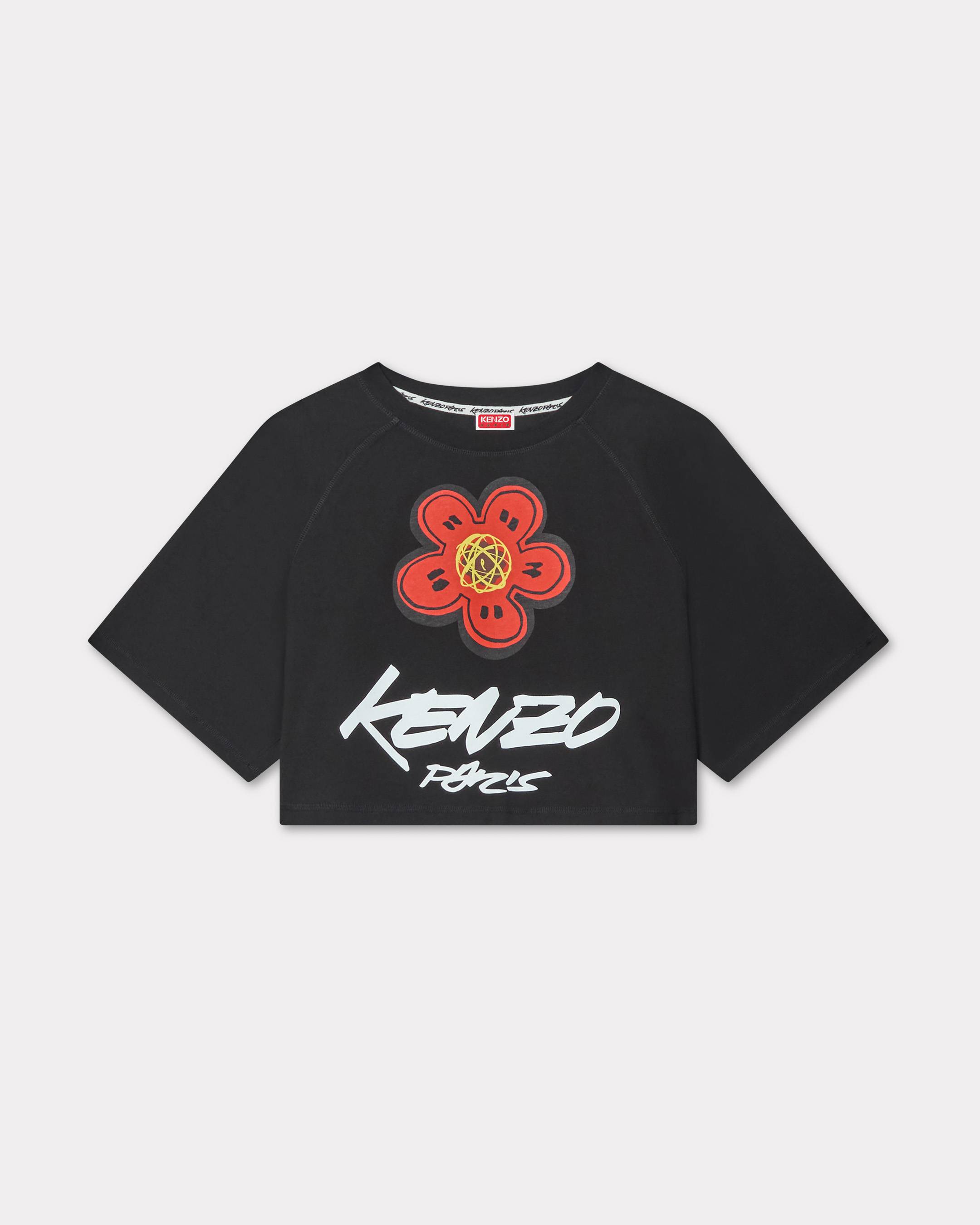 KENZO 'Kenzo x Futura 2000' Boxy Cropped T-shirt In Cotton Black Womens - Size L
