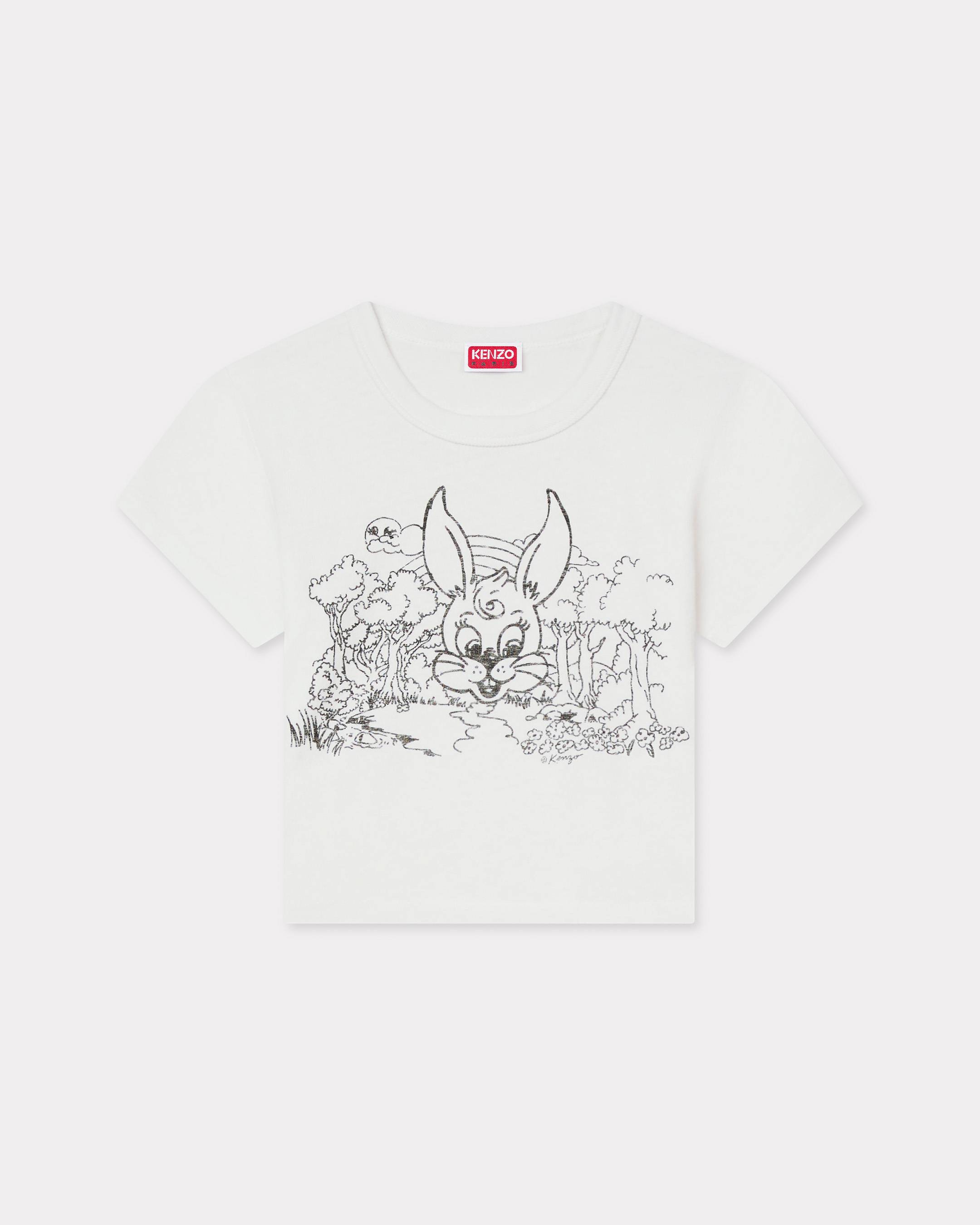 'KENZO Cartoon' coloring cropped T-shirt in cotton