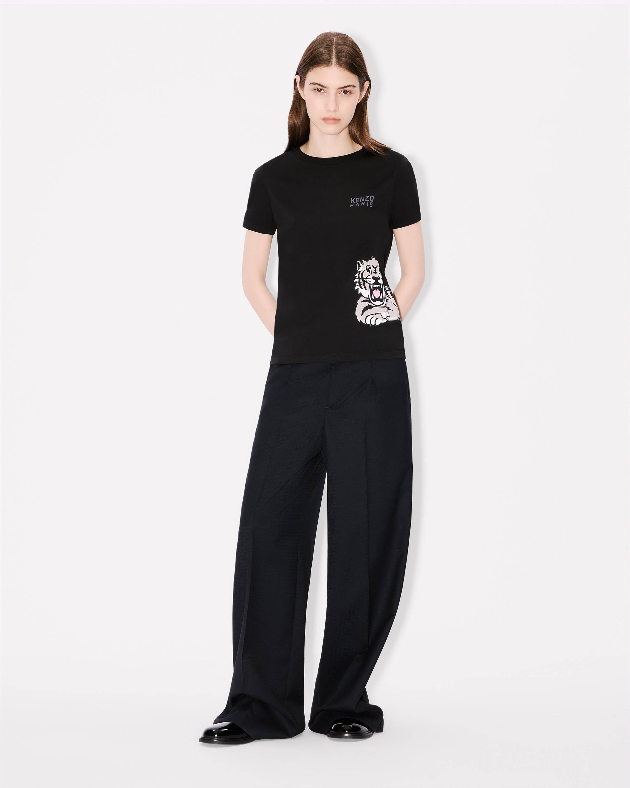 'KENZO Happy Tiger' コットン Tシャツ