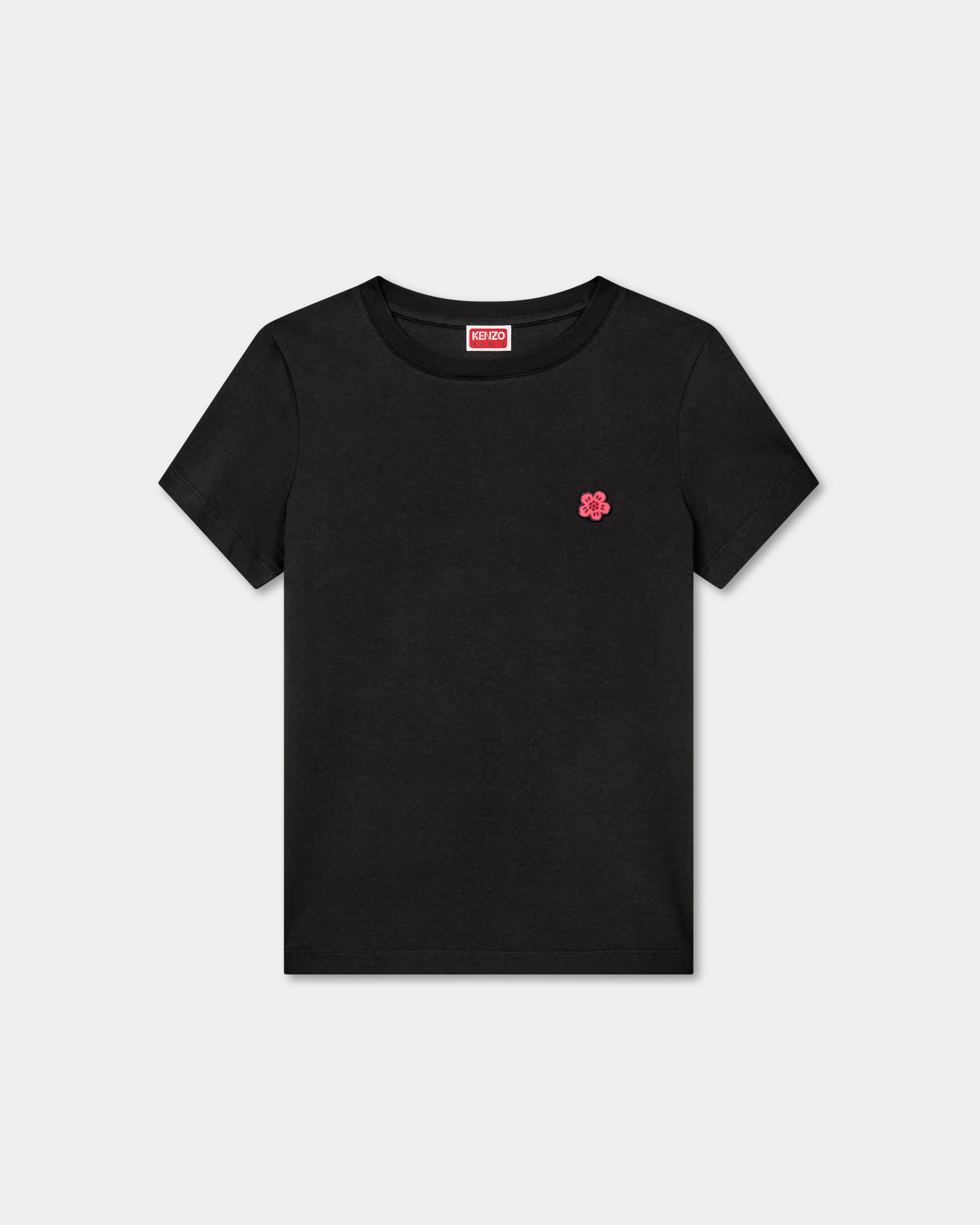 KENZO 'Boke Flower' Embroidered T-shirt In Cotton Black - Womens Size Xl