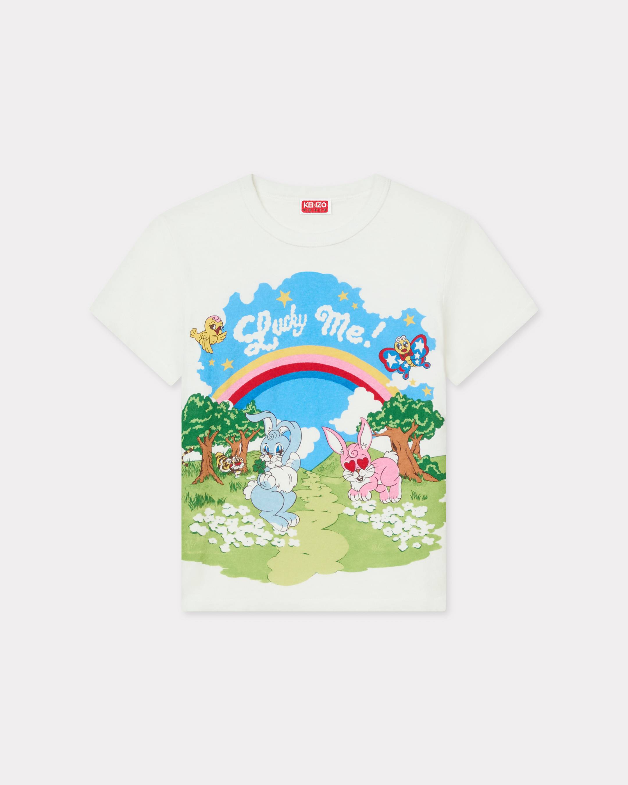 KENZO 'Kenzo Cartoon' T-shirt In Cotton, Off White, Womens , Xs
