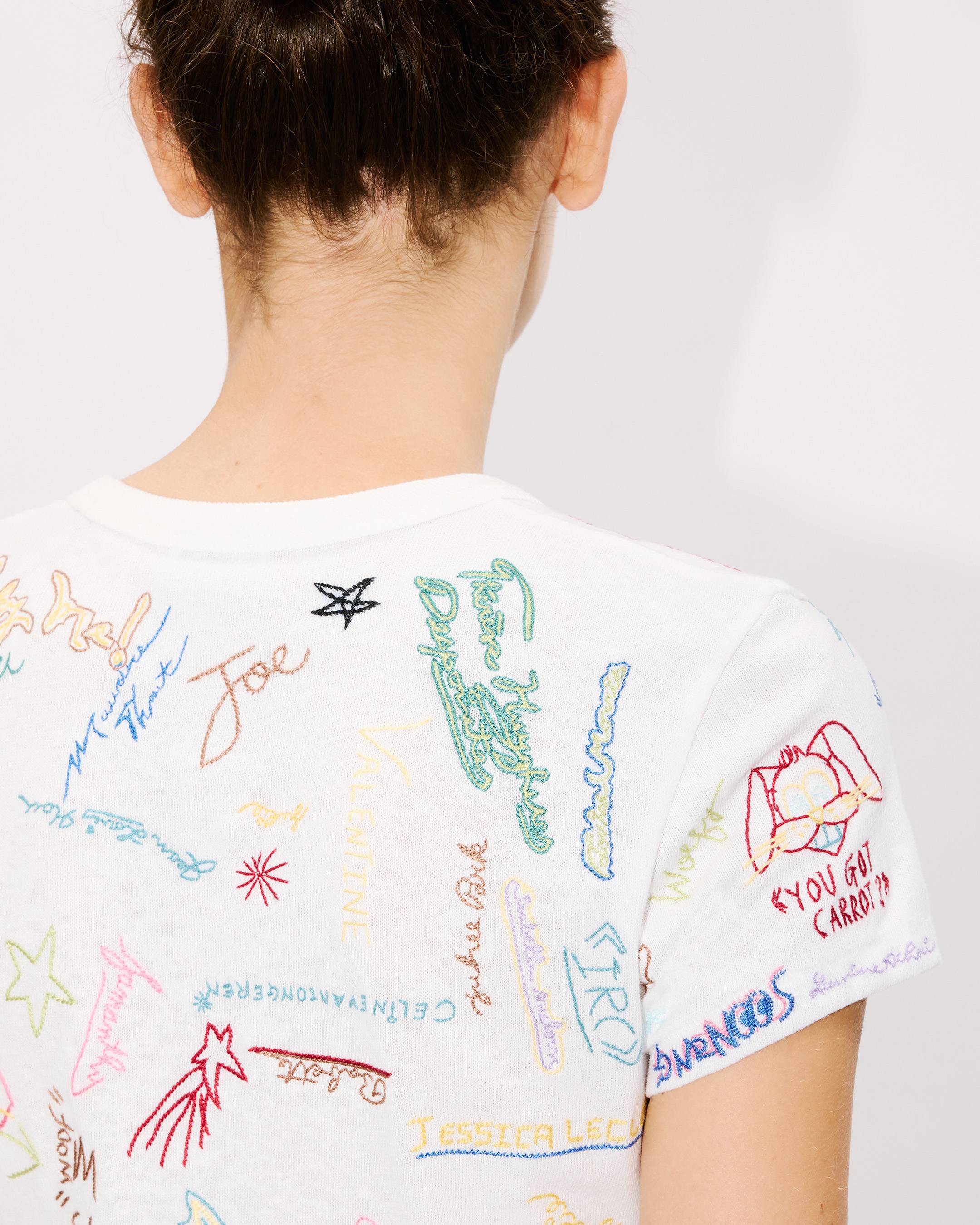'KENZO Graduation' embroidered T-shirt in cotton