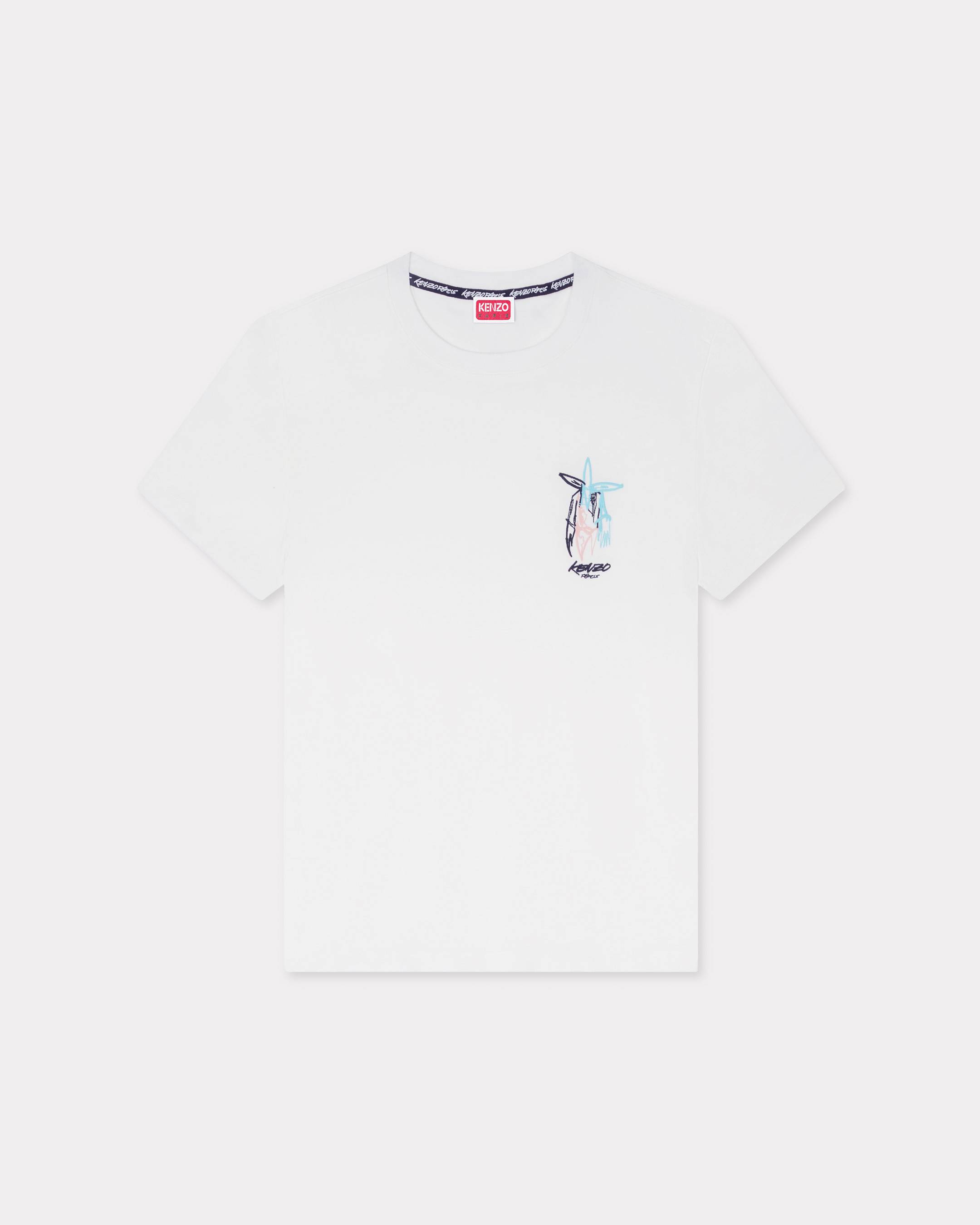 KENZO 'Kenzo x Futura 2000' Embroidered T-shirt In Cotton, Off White, Womens , M