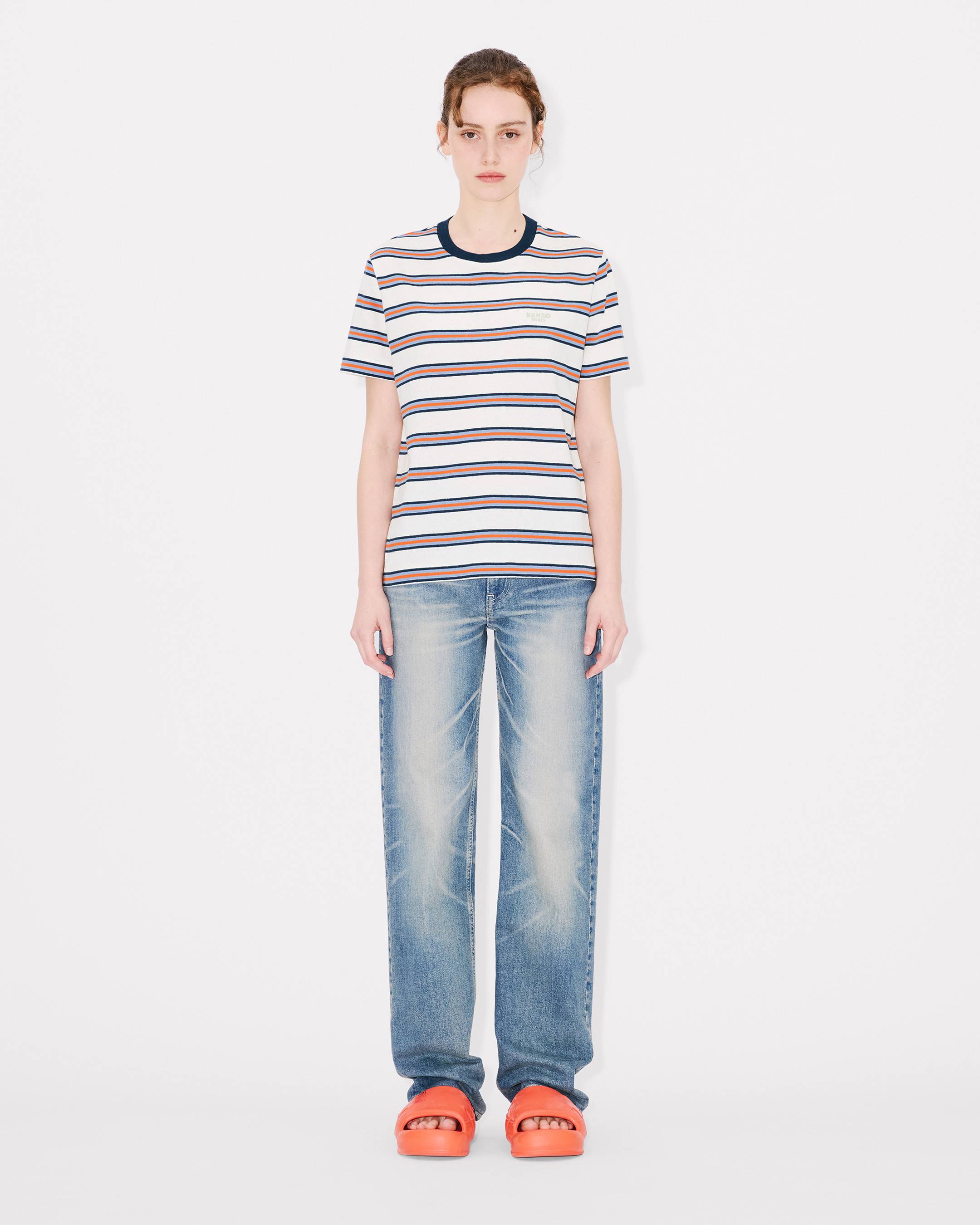KENZO Coast Lines' loose T-shirt in cotton linen | Women's