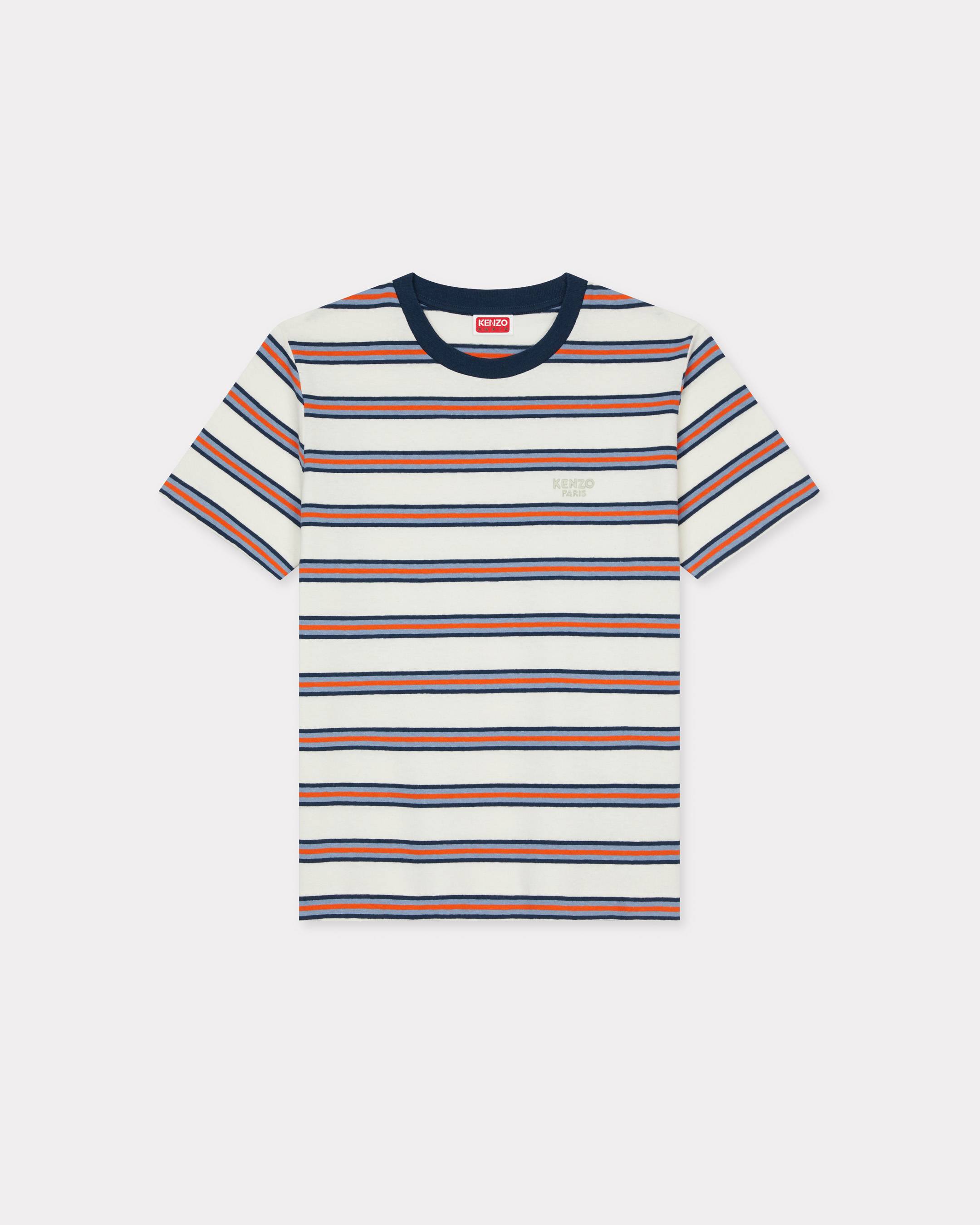 KENZO ' Coast Lines' Loose T-shirt Linen, Woman, Off White, Size Xl,