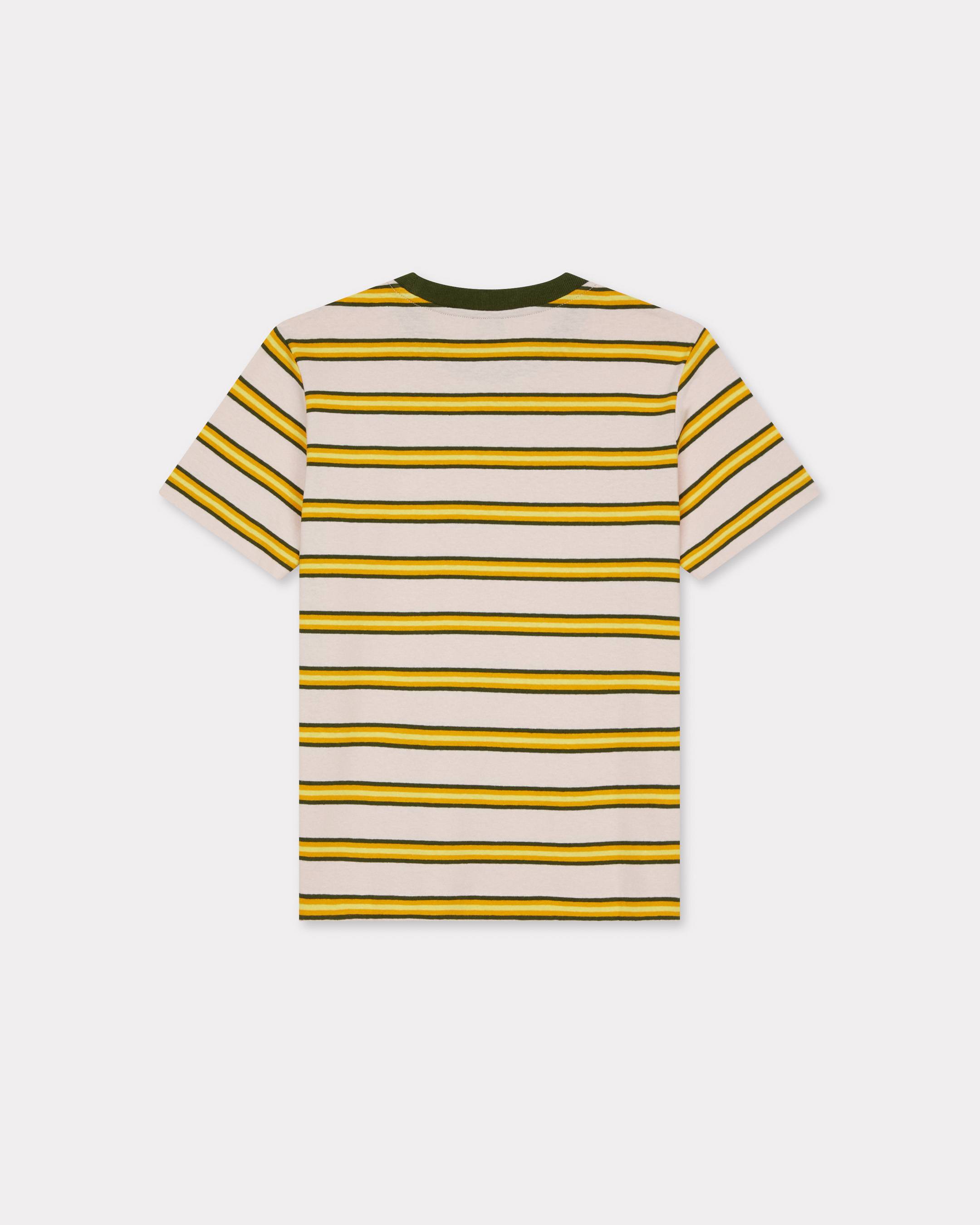 KENZO コストラインルスTシャツ FF62TS3504SM 02 KENZO Coast Lines' loose T-shirt in cotton linen | Women's