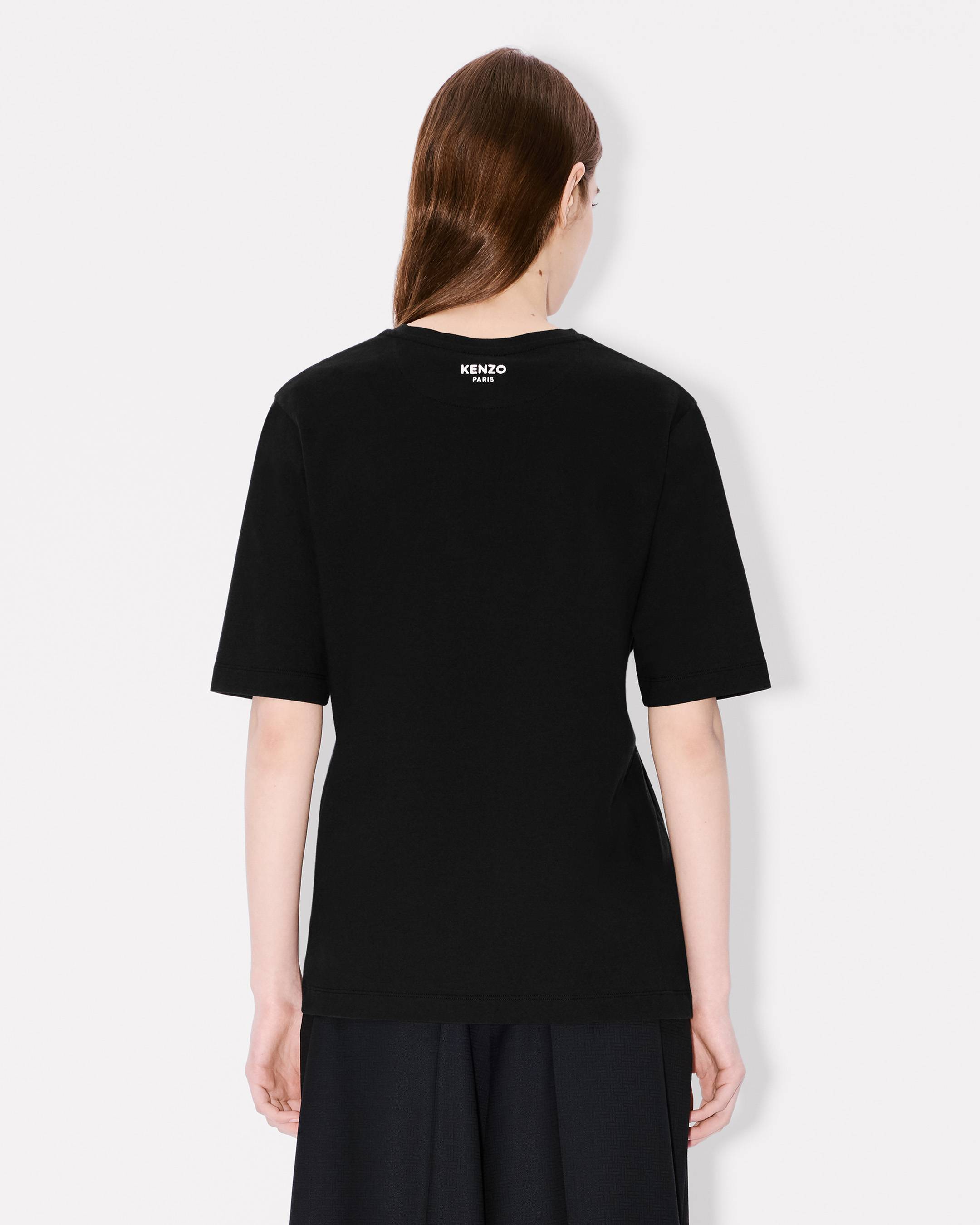 T-shirt à pin et détail drapé 'Boke Flower' en coton