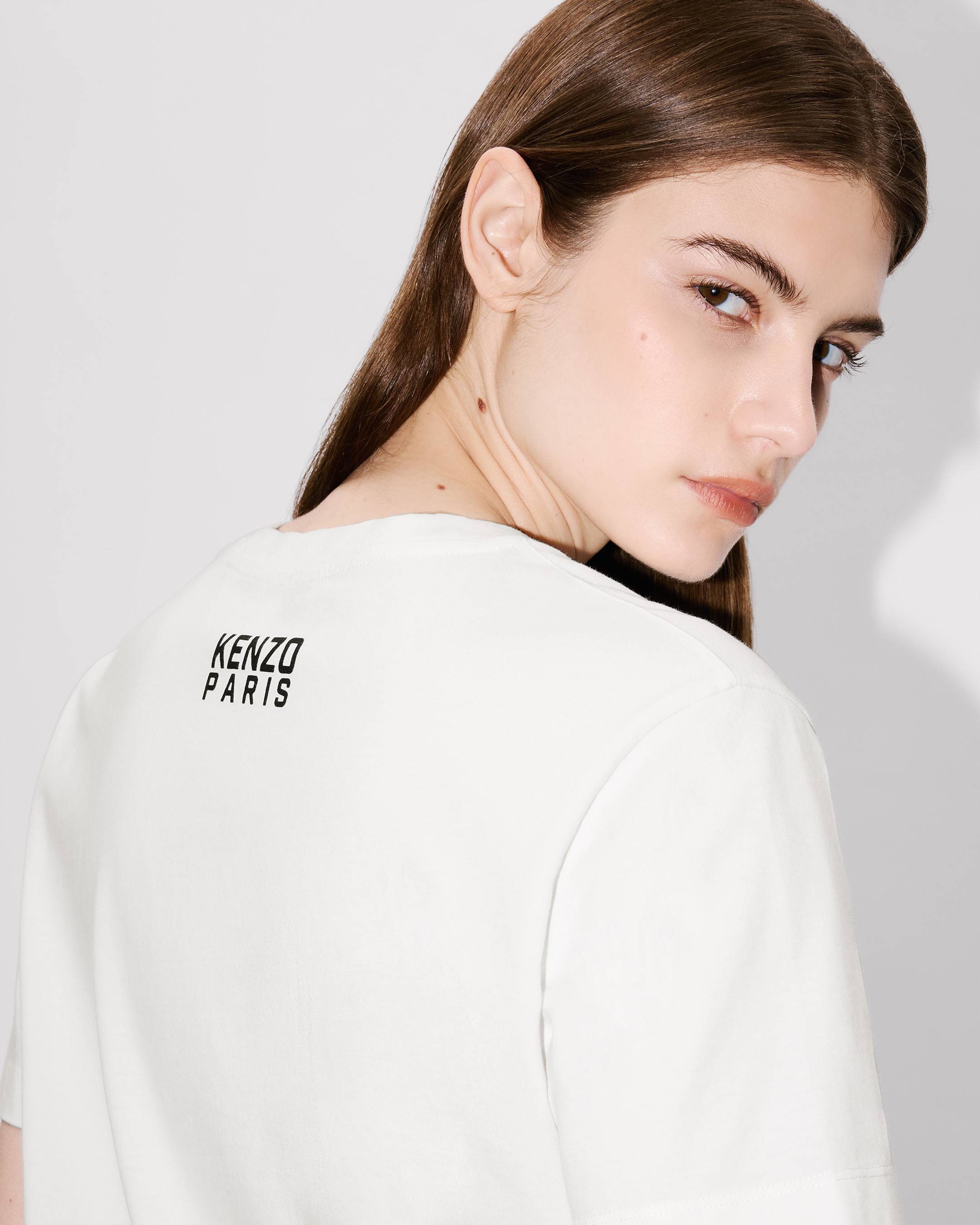 Tシャツ・カットソー KENZO Woman T-Shirt White FF62TS3564SG 02 Kenzo x Futura 2000' loose T-shirt in cotton | Women's | KENZO