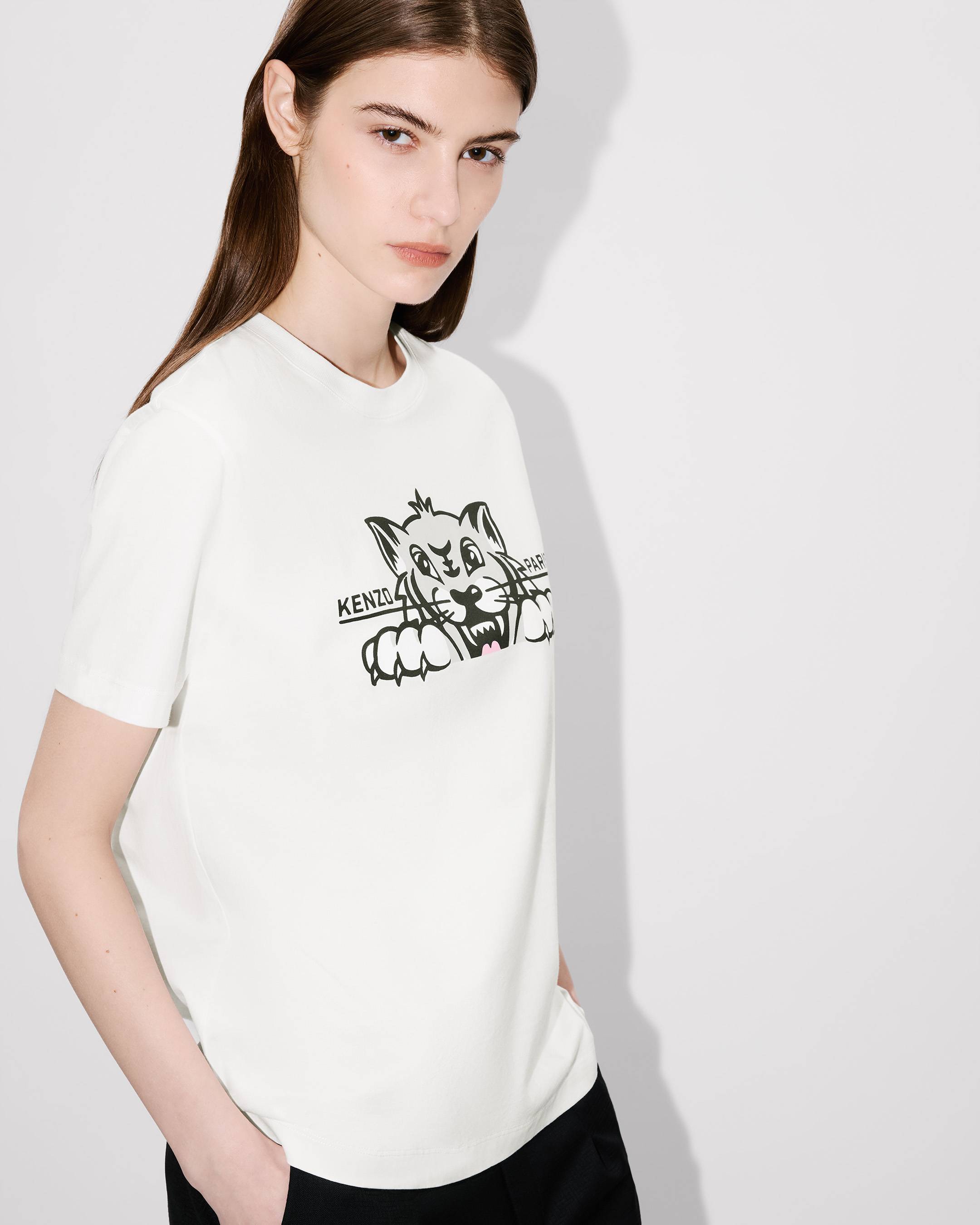 'KENZO Happy Tiger' loose T-shirt in cotton