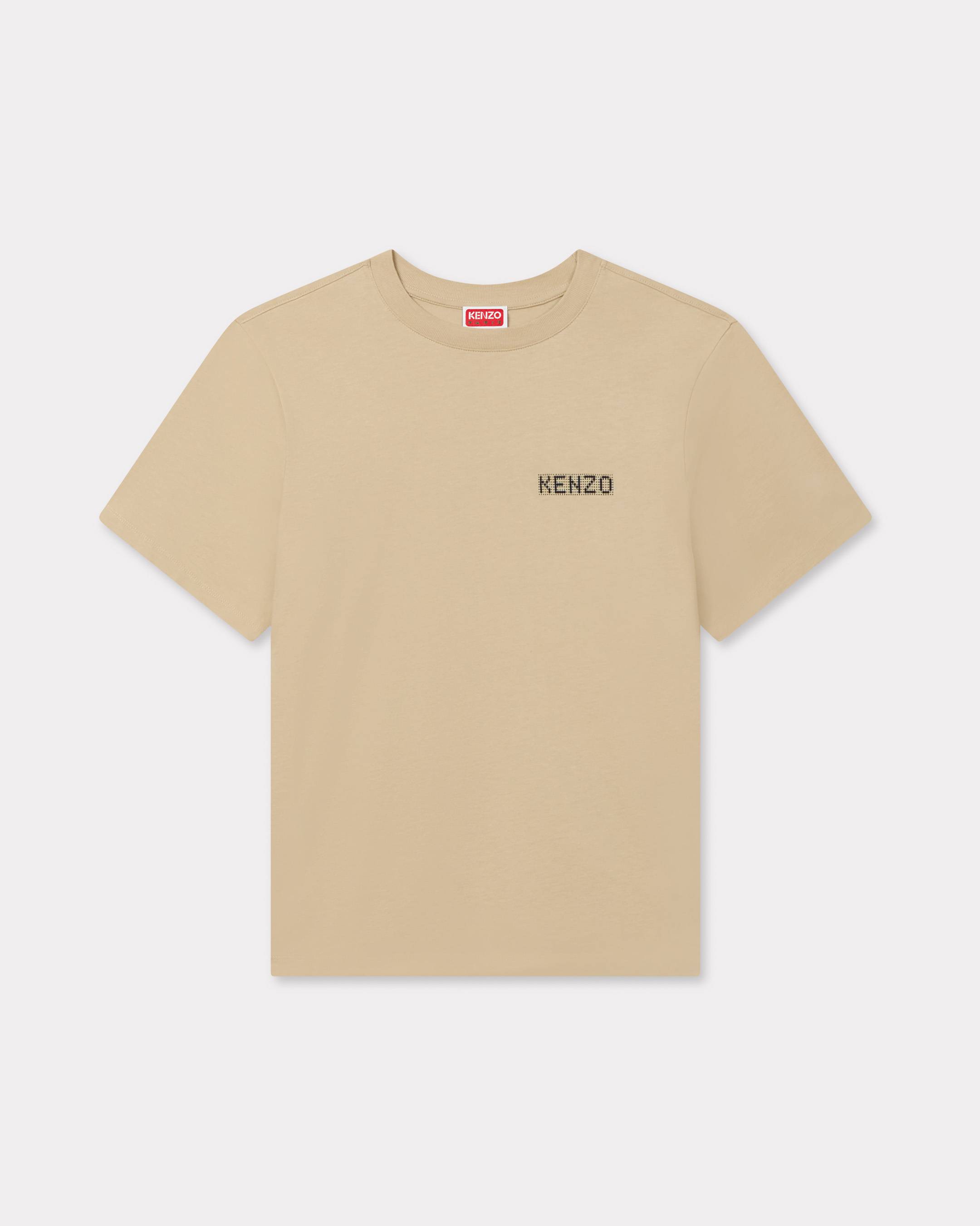 KENZO ' City' T-shirt , Woman, Beige, Size Xs, Cotton
