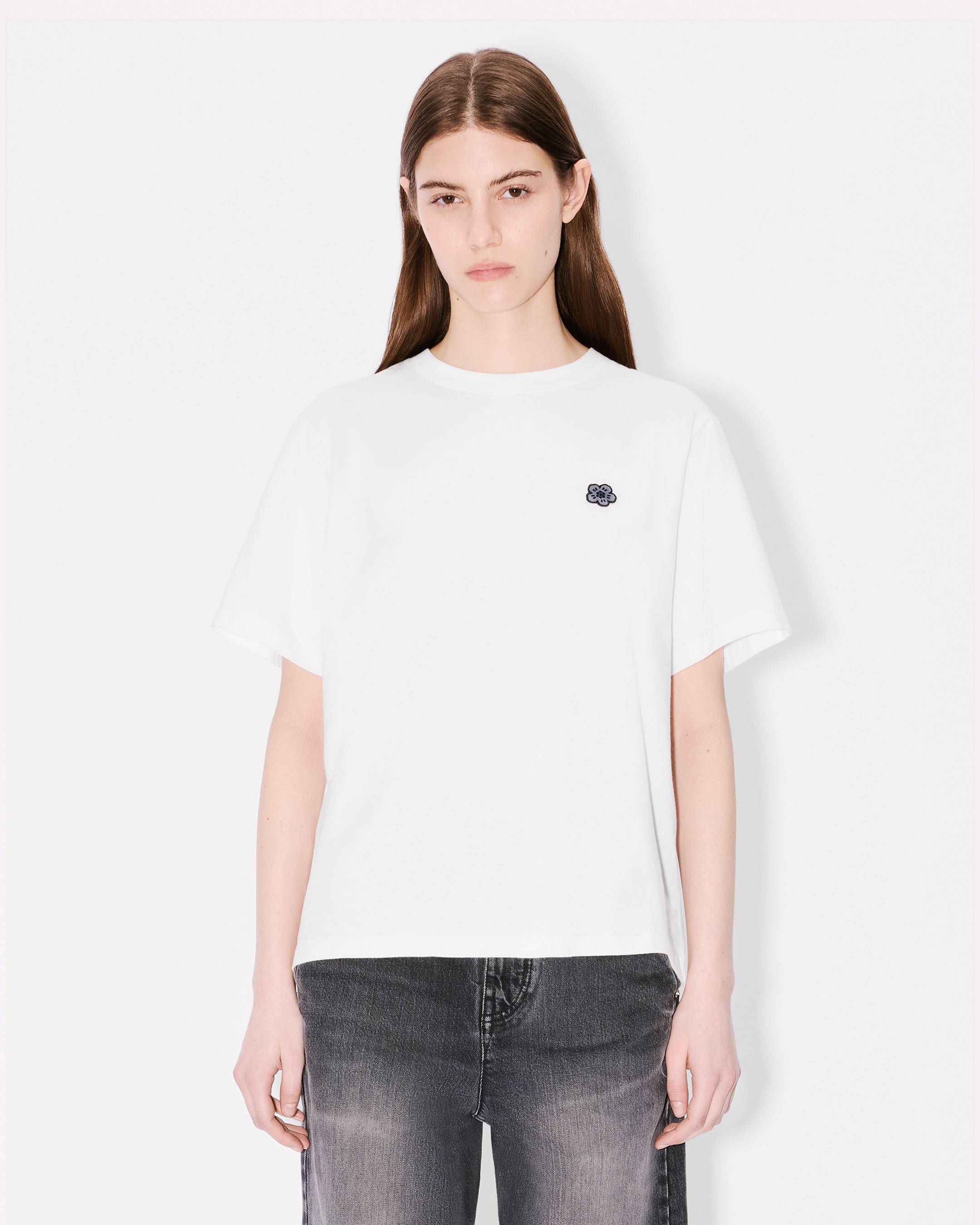 Tシャツ・カットソー KENZO FW25 (FF62TS5564SG 02) Boke Flower' embroidered relax T-shirt | Women's | KENZO